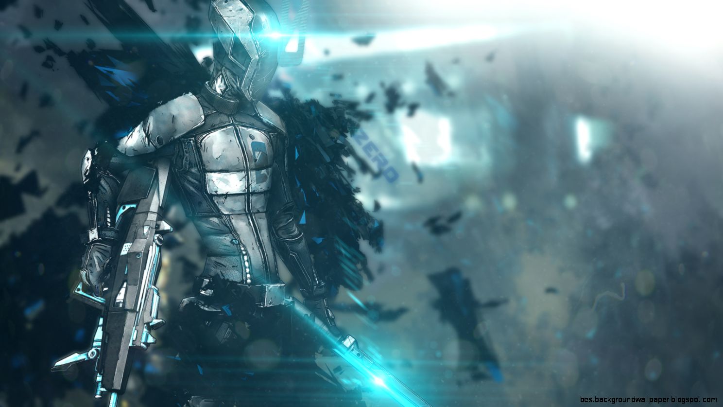 Borderlands 2 Zero Game Hd Wallpaper Hd Wallpapers Zero Borderlands 2 3d Model 14x7 Wallpaper Teahub Io