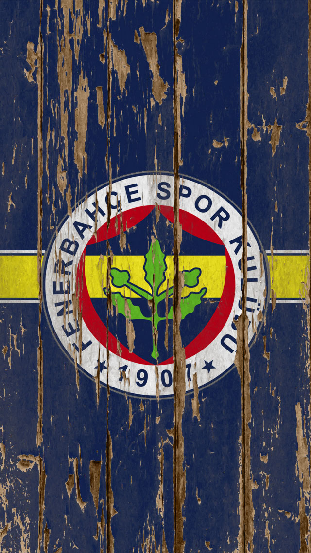 Fenerbahce Football Club Wood Logo Iphone Wallpaper - Fenerbahçe Duvar Kağıdı 3d - HD Wallpaper 