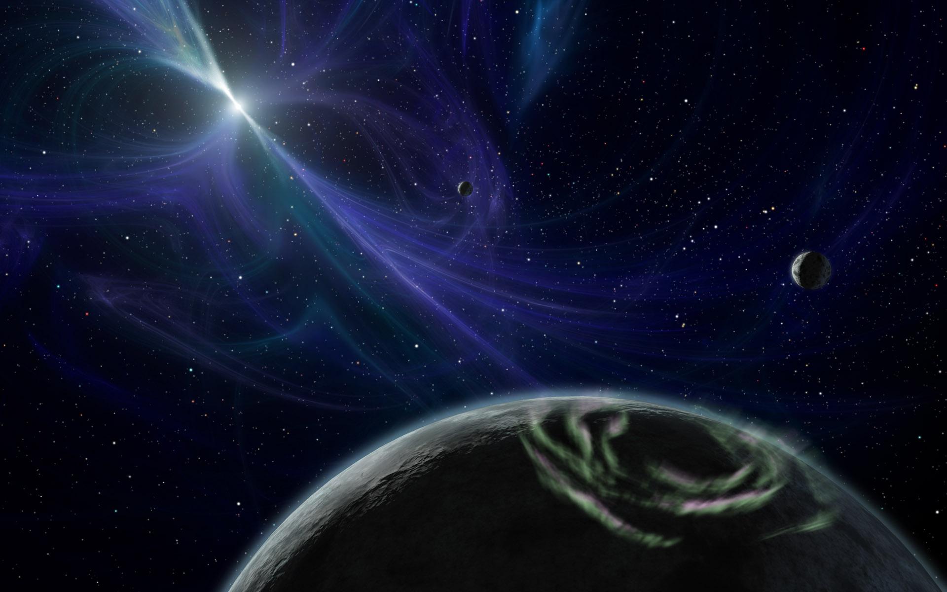 Star Earth Wallpaper - Pulsar - HD Wallpaper 