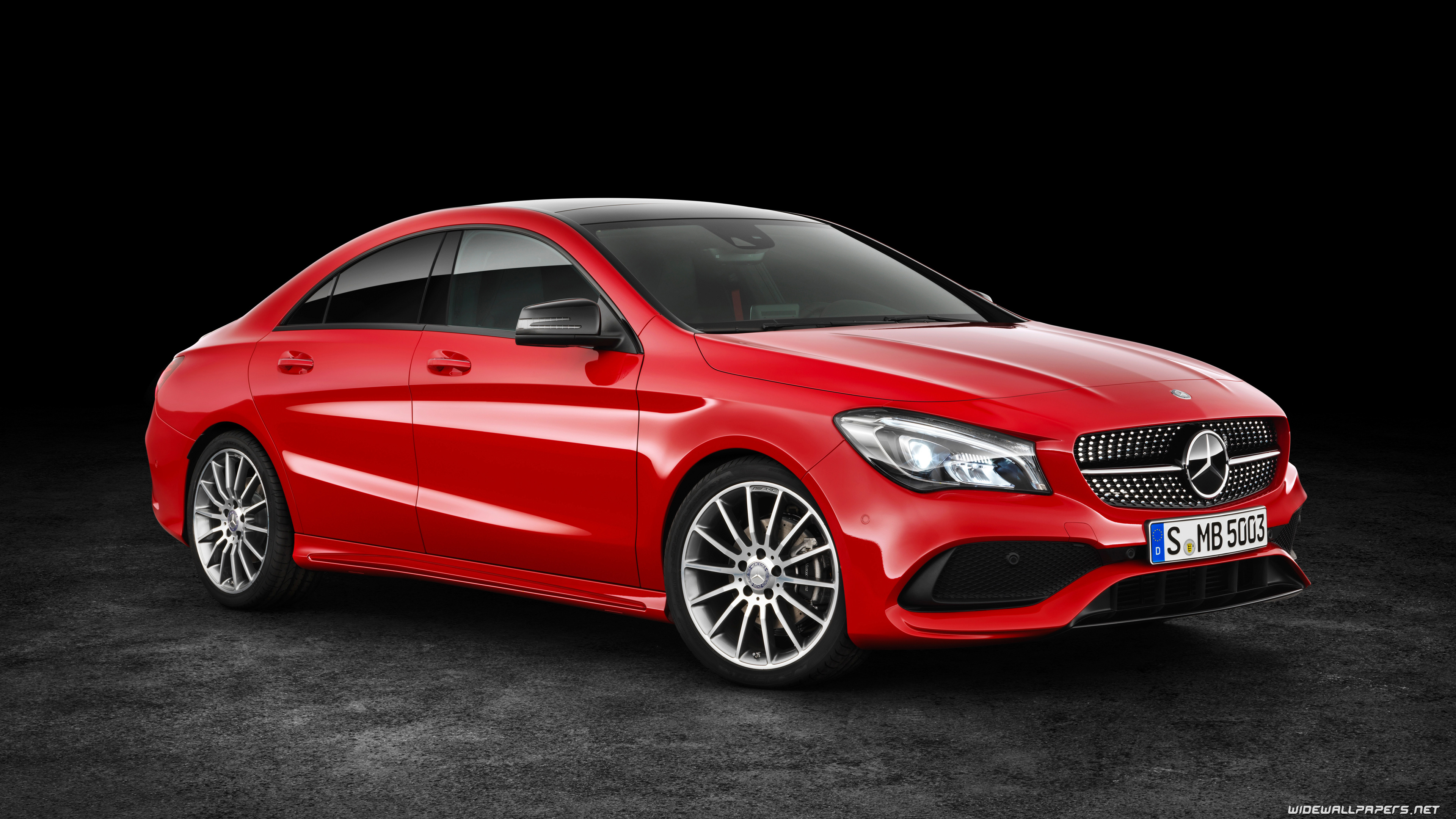 Mercedes Cla Coupe Red 3840x2160 Wallpaper Teahub Io