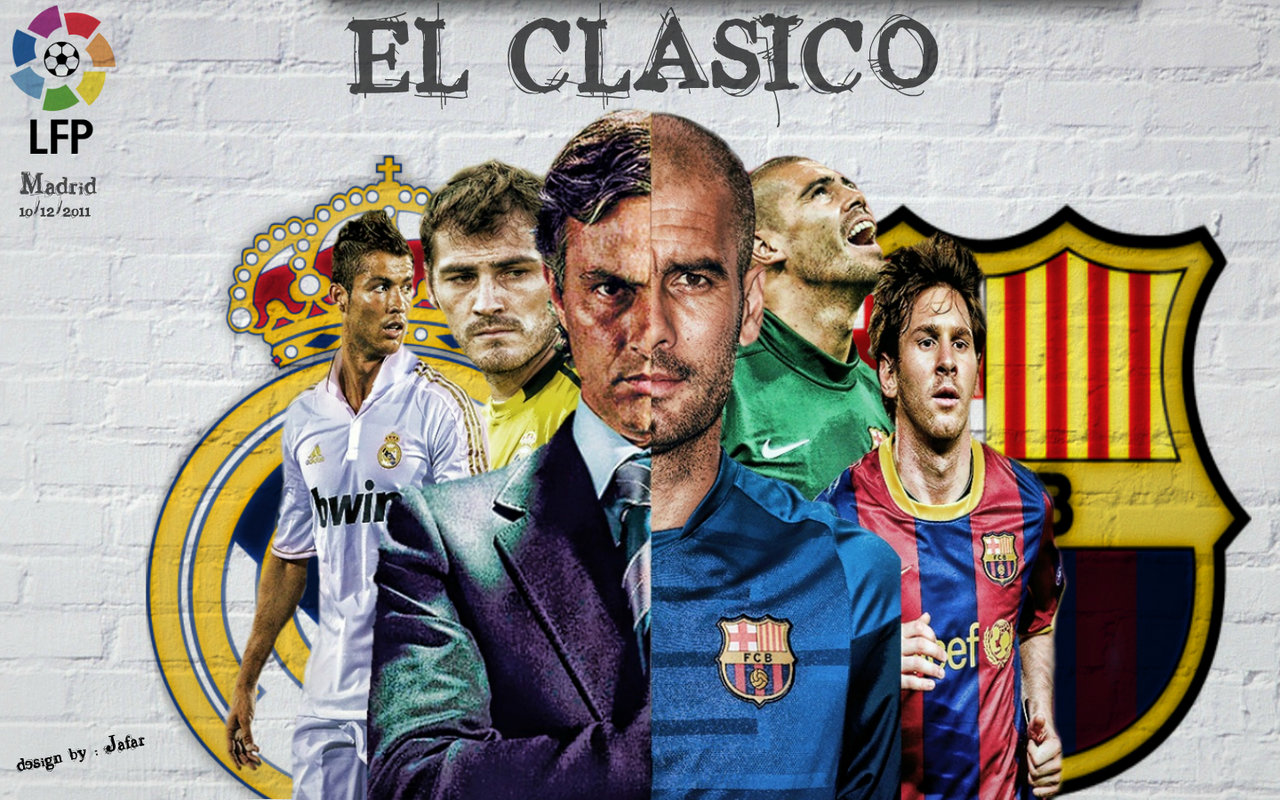 Real Madrid Vs Barcelona Wallpaper - Barca Vs Madrid Wallpaper 2013 - HD Wallpaper 