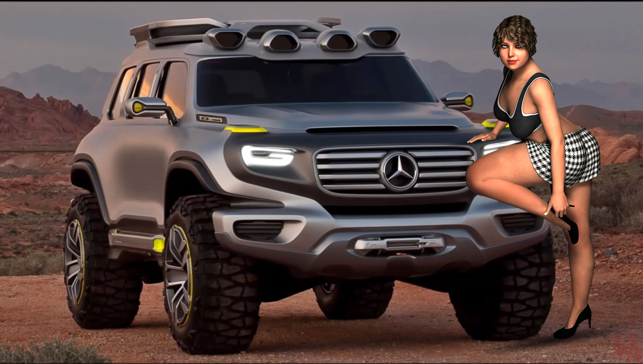 Car Wallpaper With Girl Hd Mercedes Suv Concept 1299x736 Wallpaper Teahub Io