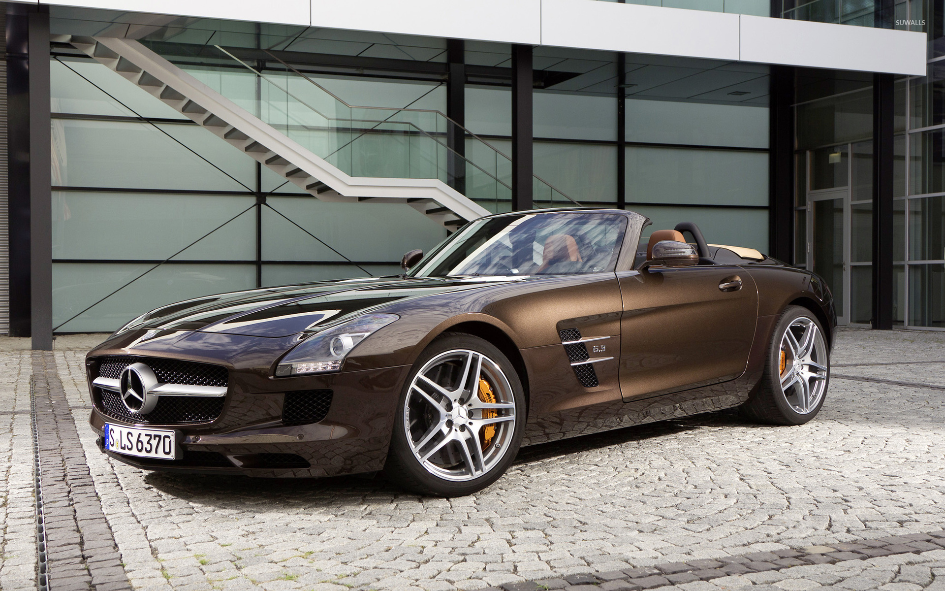 Mercedes Sls Amg Bronze - HD Wallpaper 