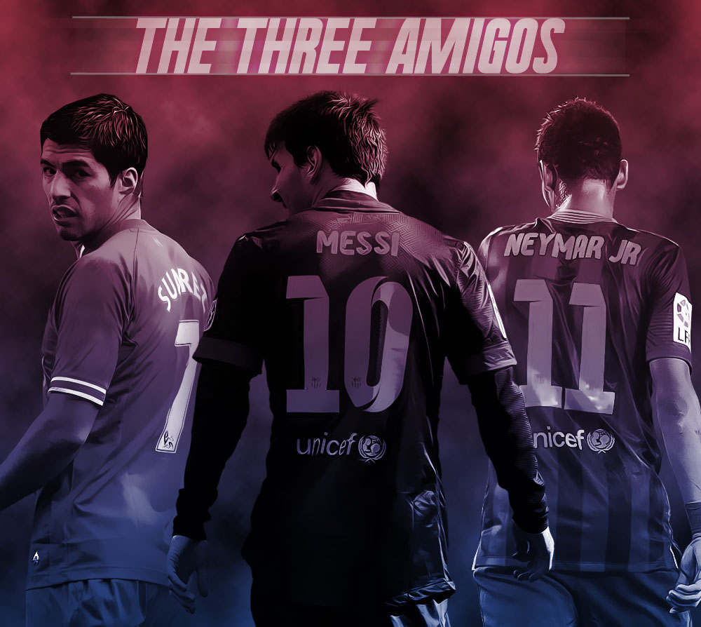 Luis Suárez, Lionel Messi And Neymar - Neymar And Messi Fcb - HD Wallpaper 