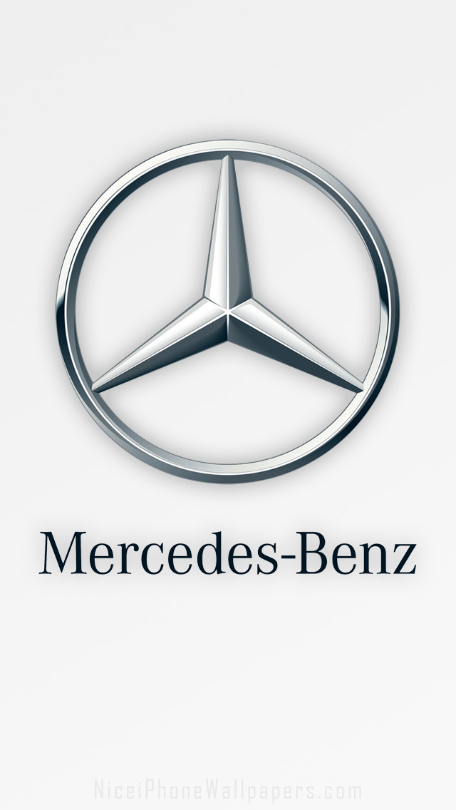 Mercedes Benz Logo Iphone 5 Wallpaper And Backgrou - Mercedes Iphone Wallpaper Logo - HD Wallpaper 