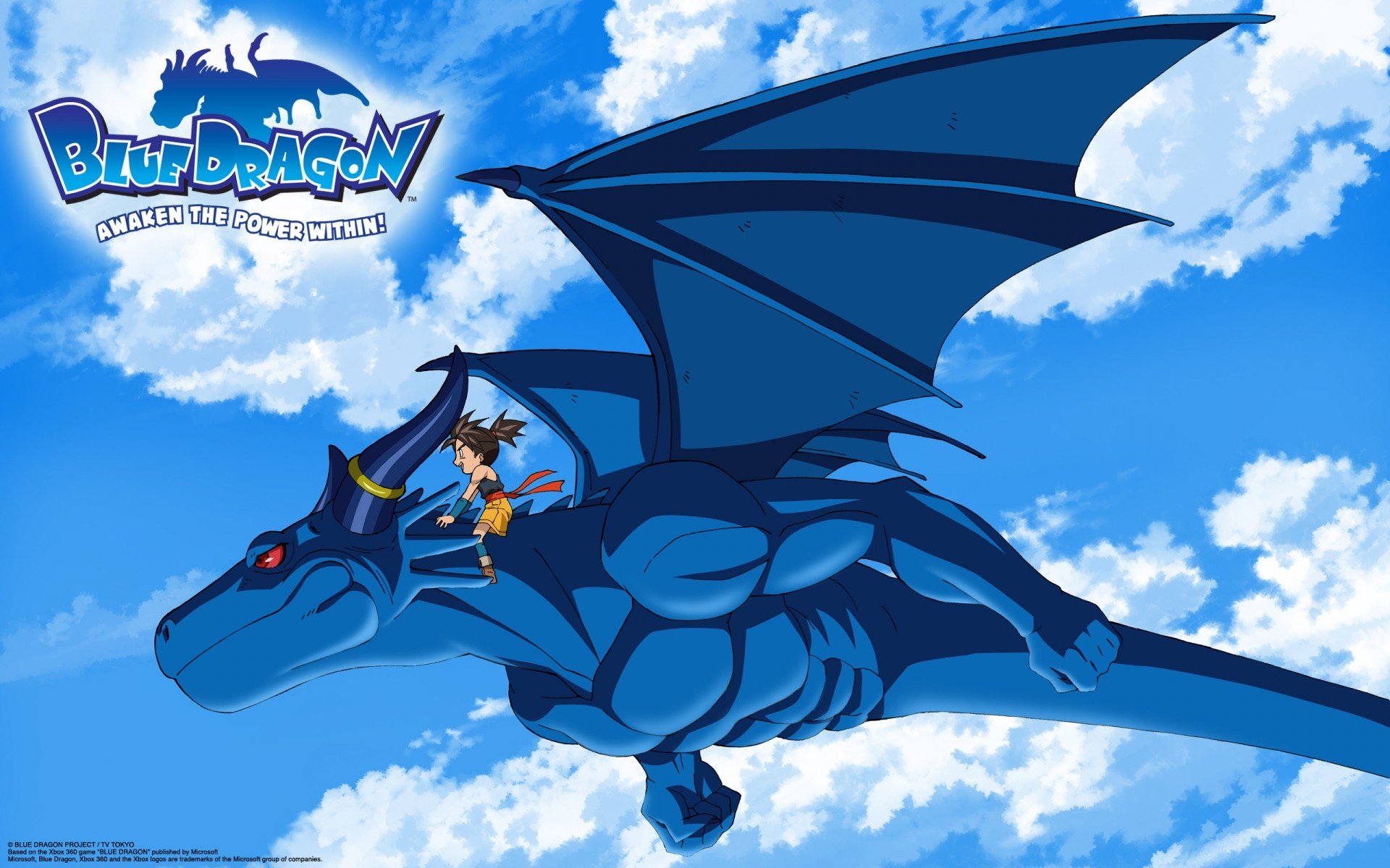 Blue Dragon Wallpapers Wide For Free Wallpaper - Blue Dragon Blue Dragon - HD Wallpaper 