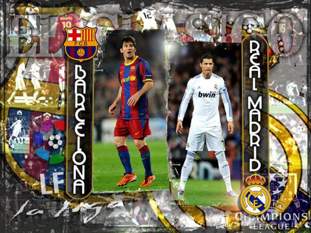 Real Madrid Vs Barcelona Wallpaper - Clasico Baraça Vs R Madrid - HD Wallpaper 