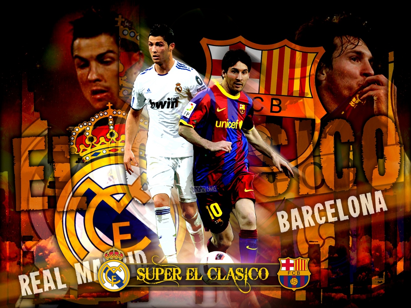 Messi Y Cristiano Ronaldo 2015 - HD Wallpaper 