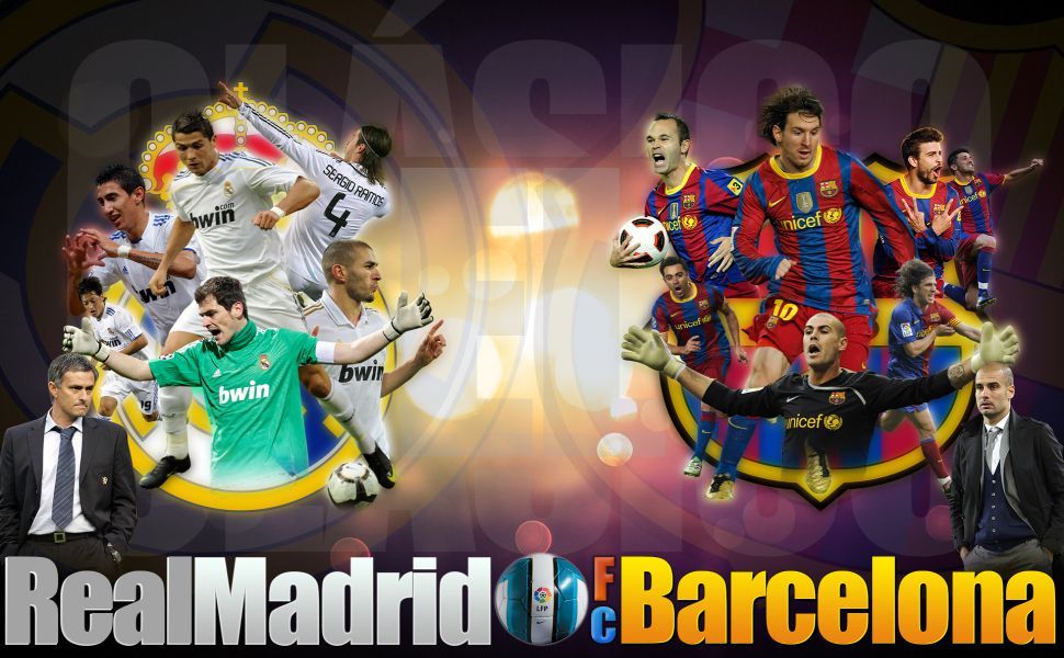 Real Madrid Barcelona Fon - HD Wallpaper 