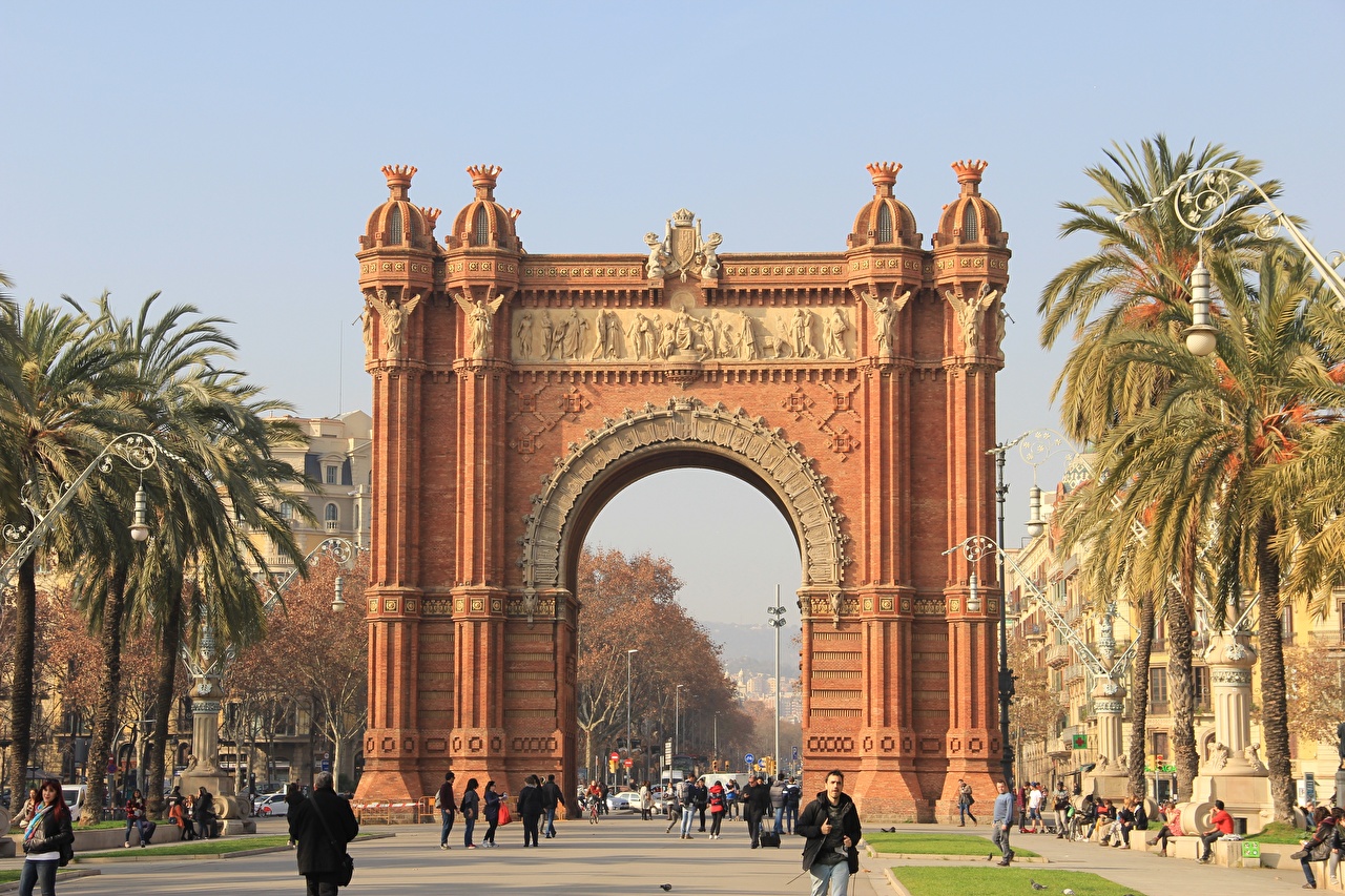 Arc De Triomf - HD Wallpaper 
