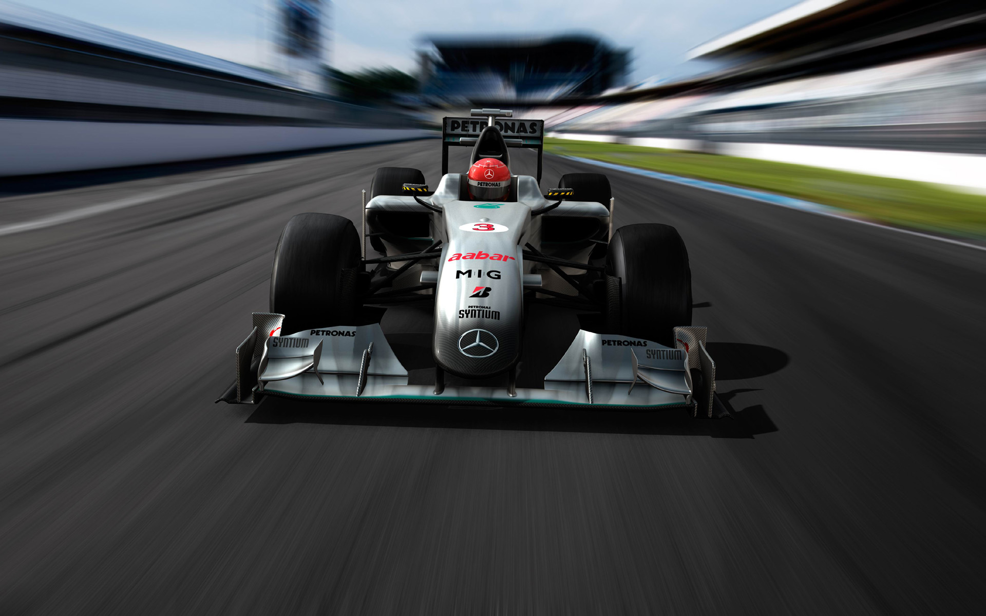 Michael Schumacher Mercedes Car - HD Wallpaper 