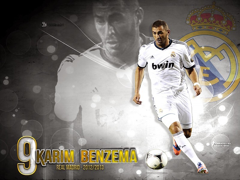 Real Madrid Karim Benzema Wallpaper - Karim Benzema Fondos De Pantalla - HD Wallpaper 