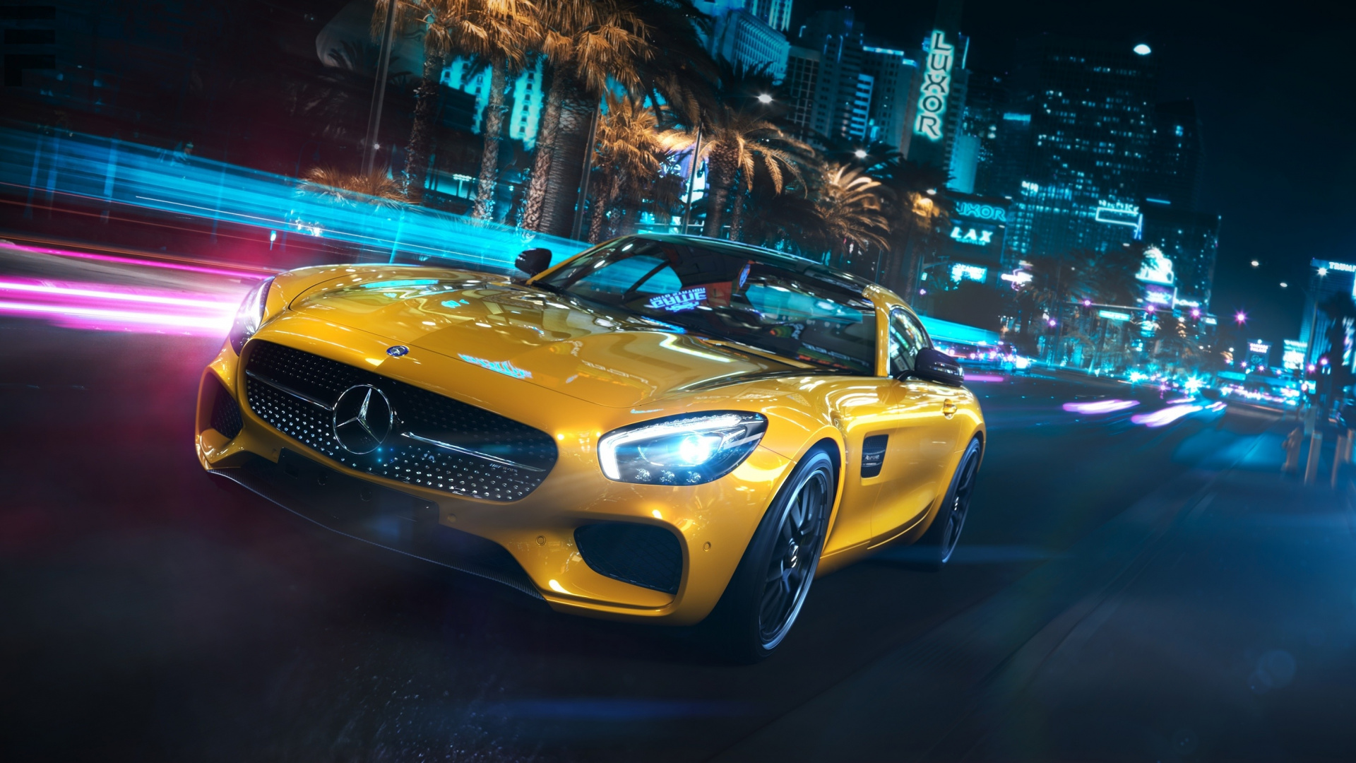 2018 Mercedes-benz Amg Gt, Yellow, Luxury Car, Wallpaper - Mercedes Benz - HD Wallpaper 
