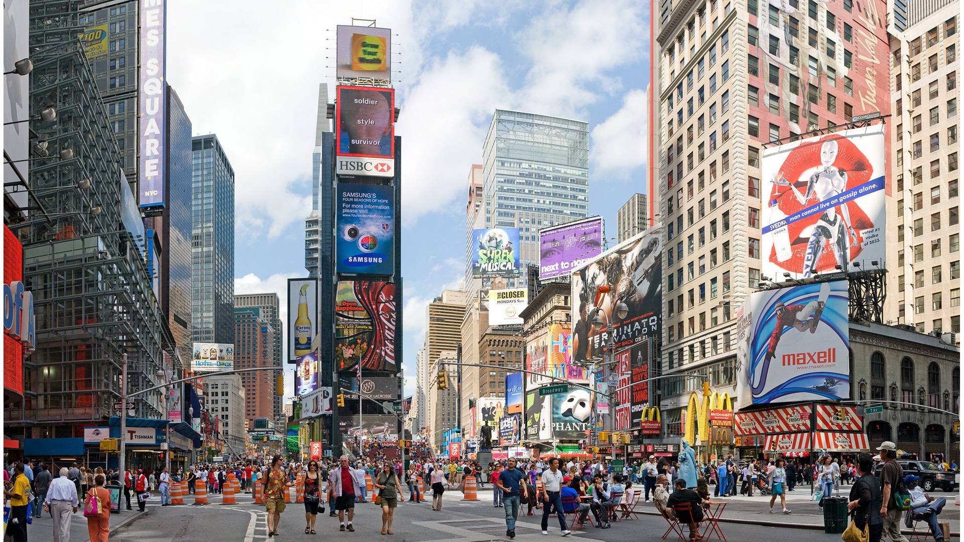 Time Square Hd - HD Wallpaper 