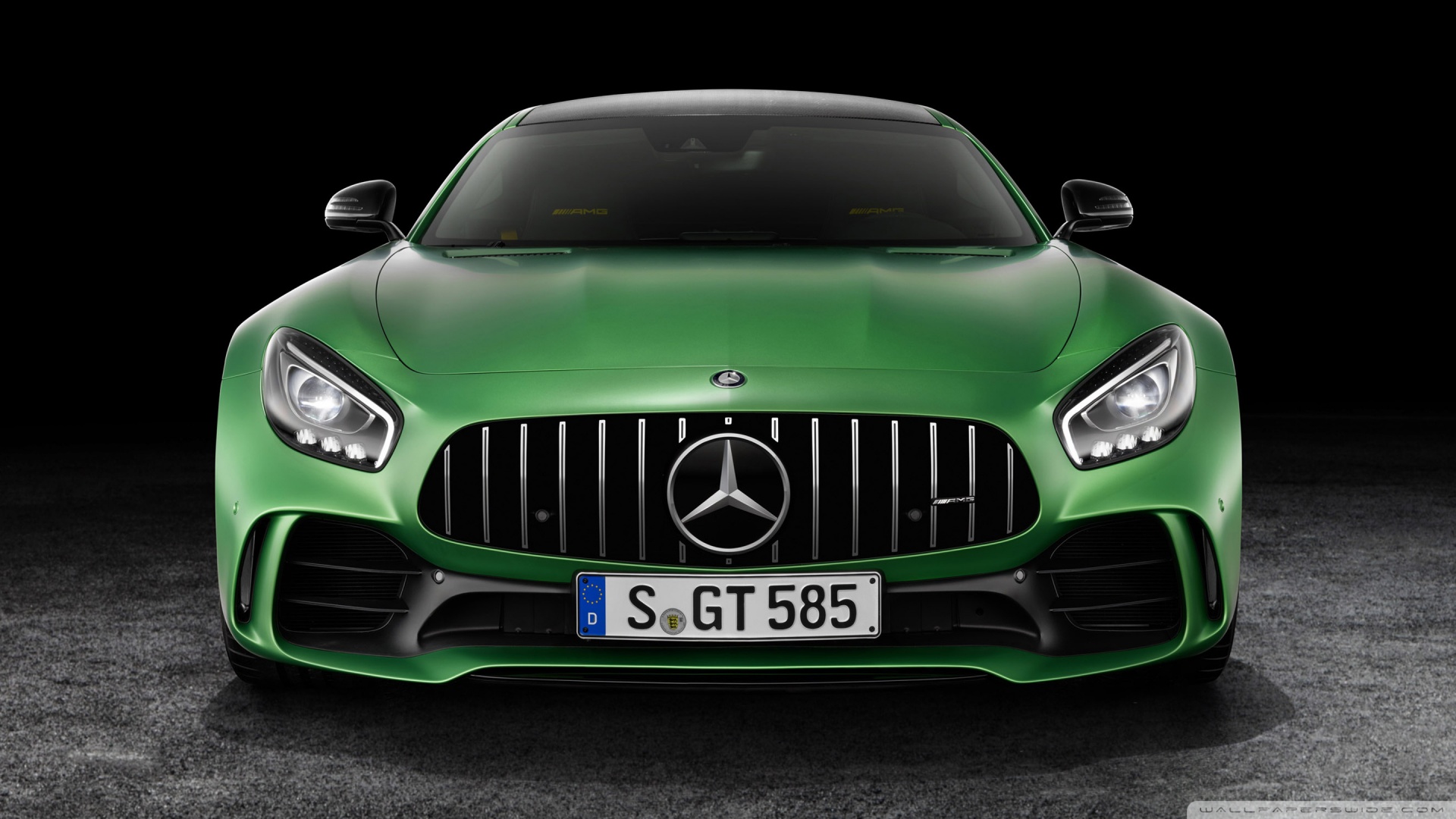 Mercedes Amg Gt Front View - HD Wallpaper 