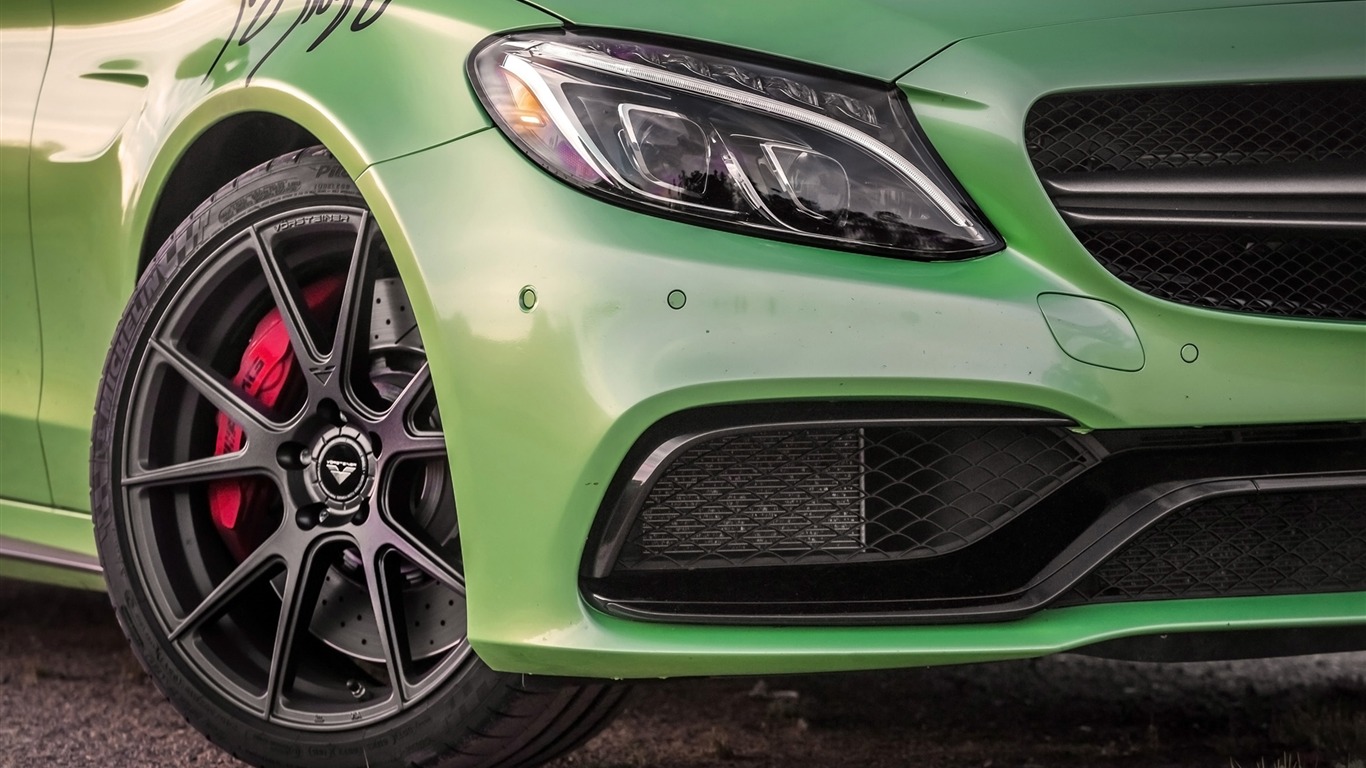 2016 Vorsteiner Mercedes-amg C63 Hd Wallpaper - Mercedes-benz C-class - HD Wallpaper 