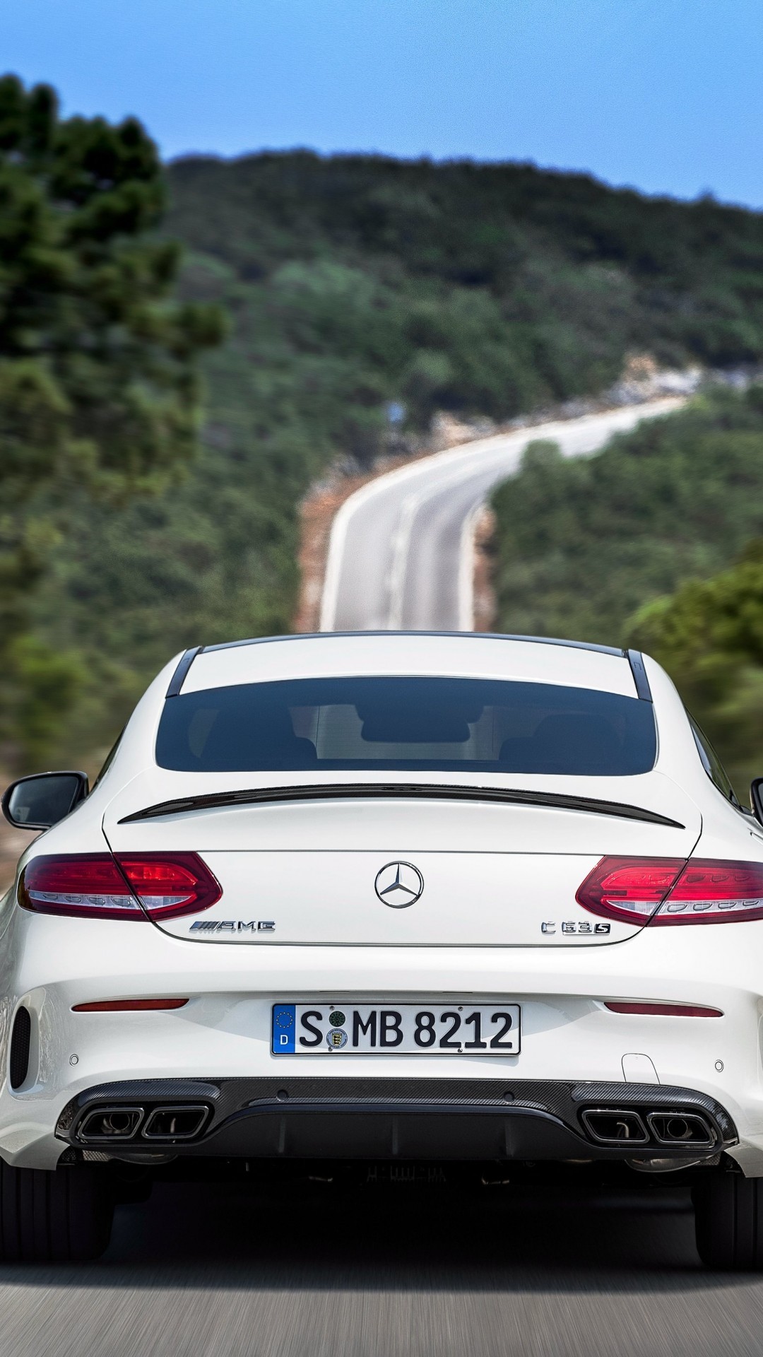 Mercedes Amg C63 S Coupe, Back View, White, Luxury, - S Class Coupe Price South Africa - HD Wallpaper 