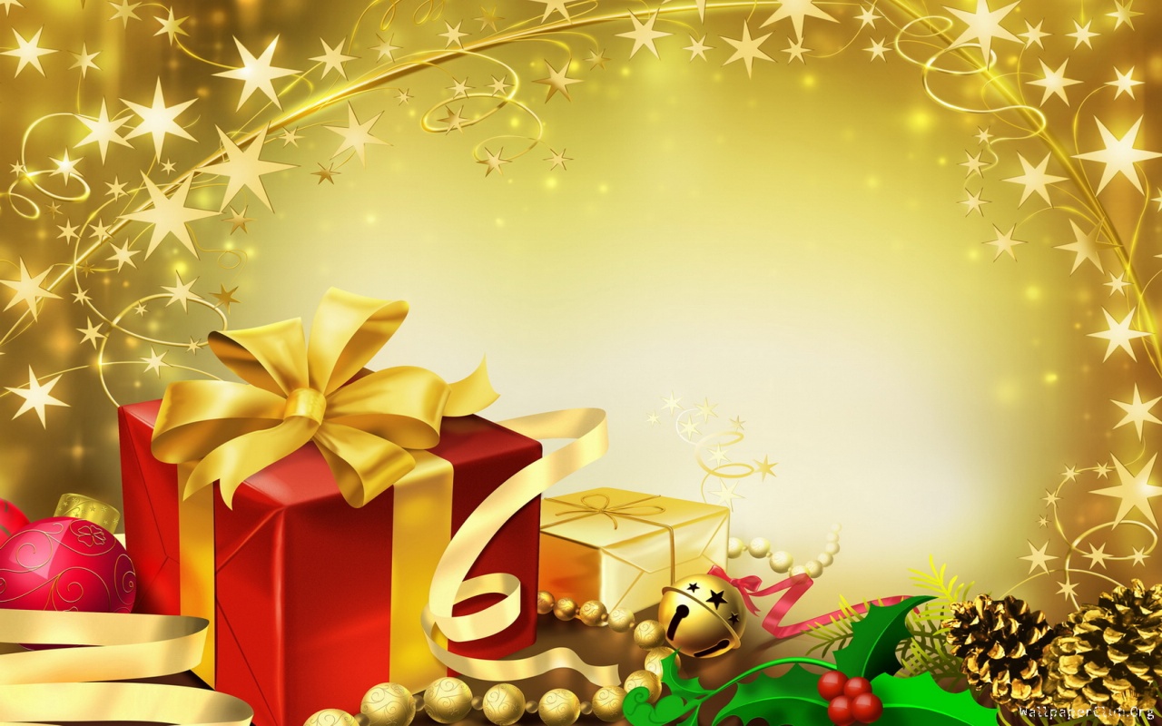 Christmas Gifts Ppt Background - HD Wallpaper 