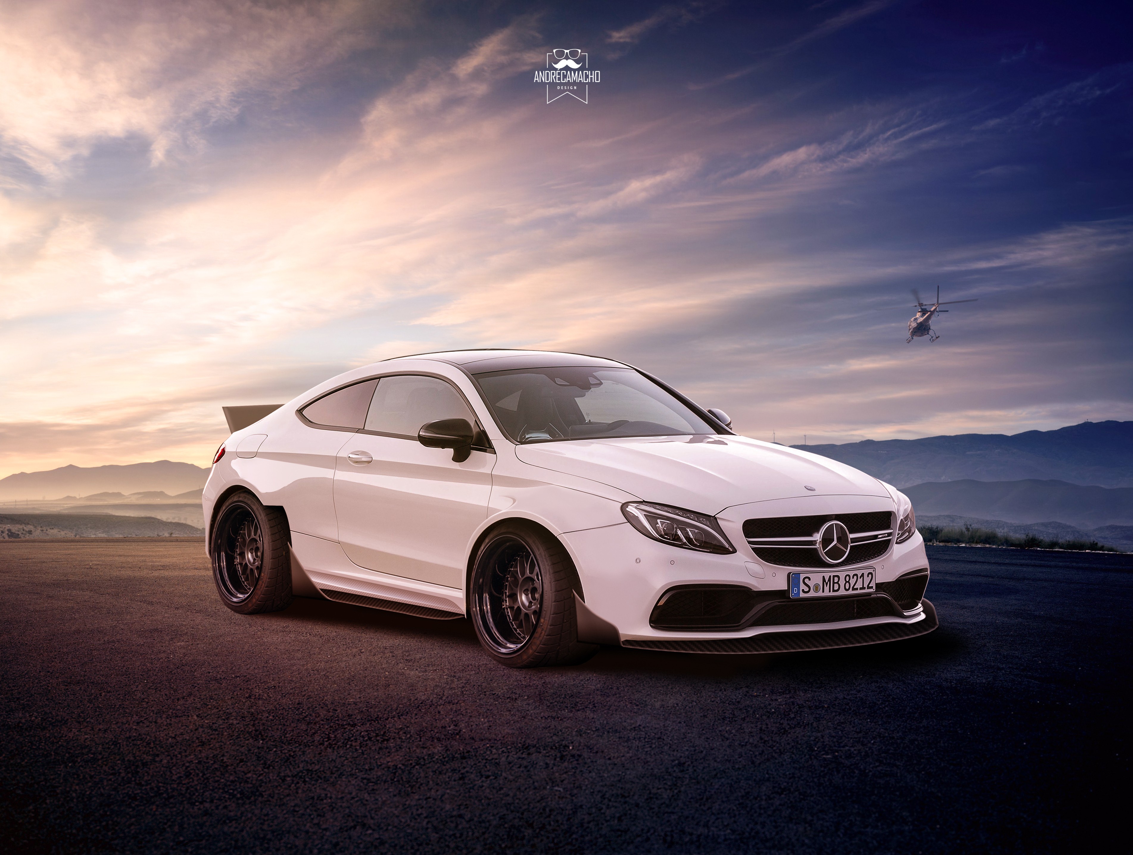 Custom 2016 Mercedes C63 - HD Wallpaper 
