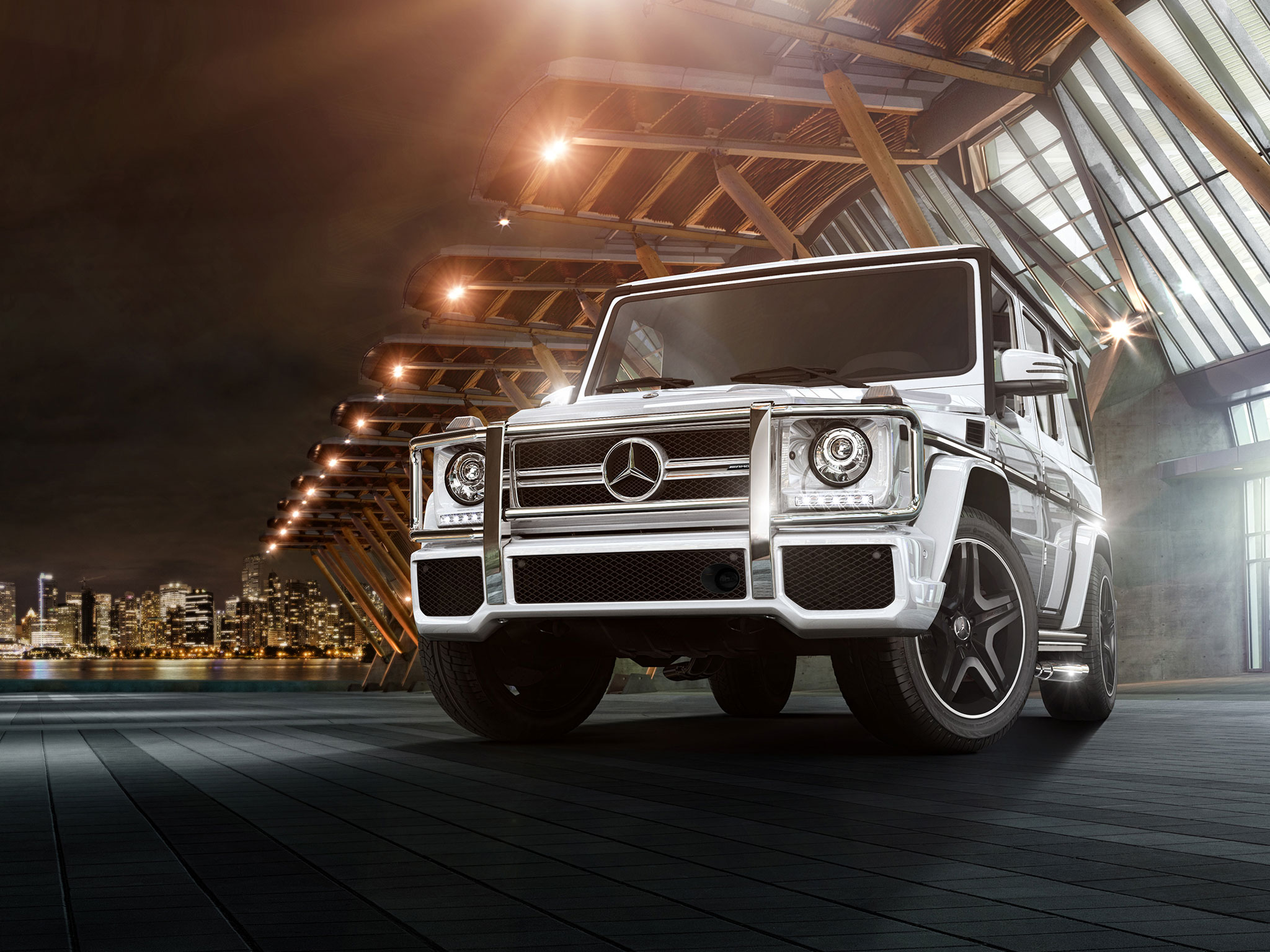 Mercedes G Wagon Silver 2018 - HD Wallpaper 