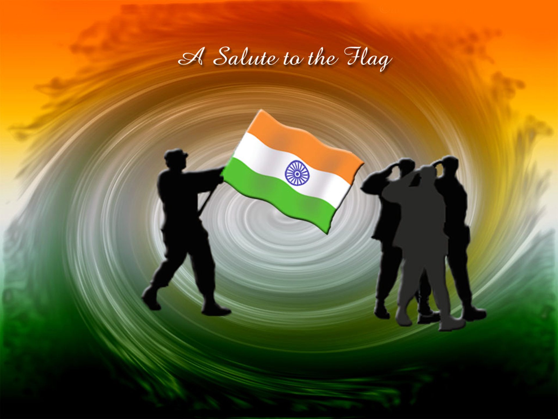 Indian Independence Day Salute Indian Flag Quotes Wallpaper - Flag India Independence Day - HD Wallpaper 