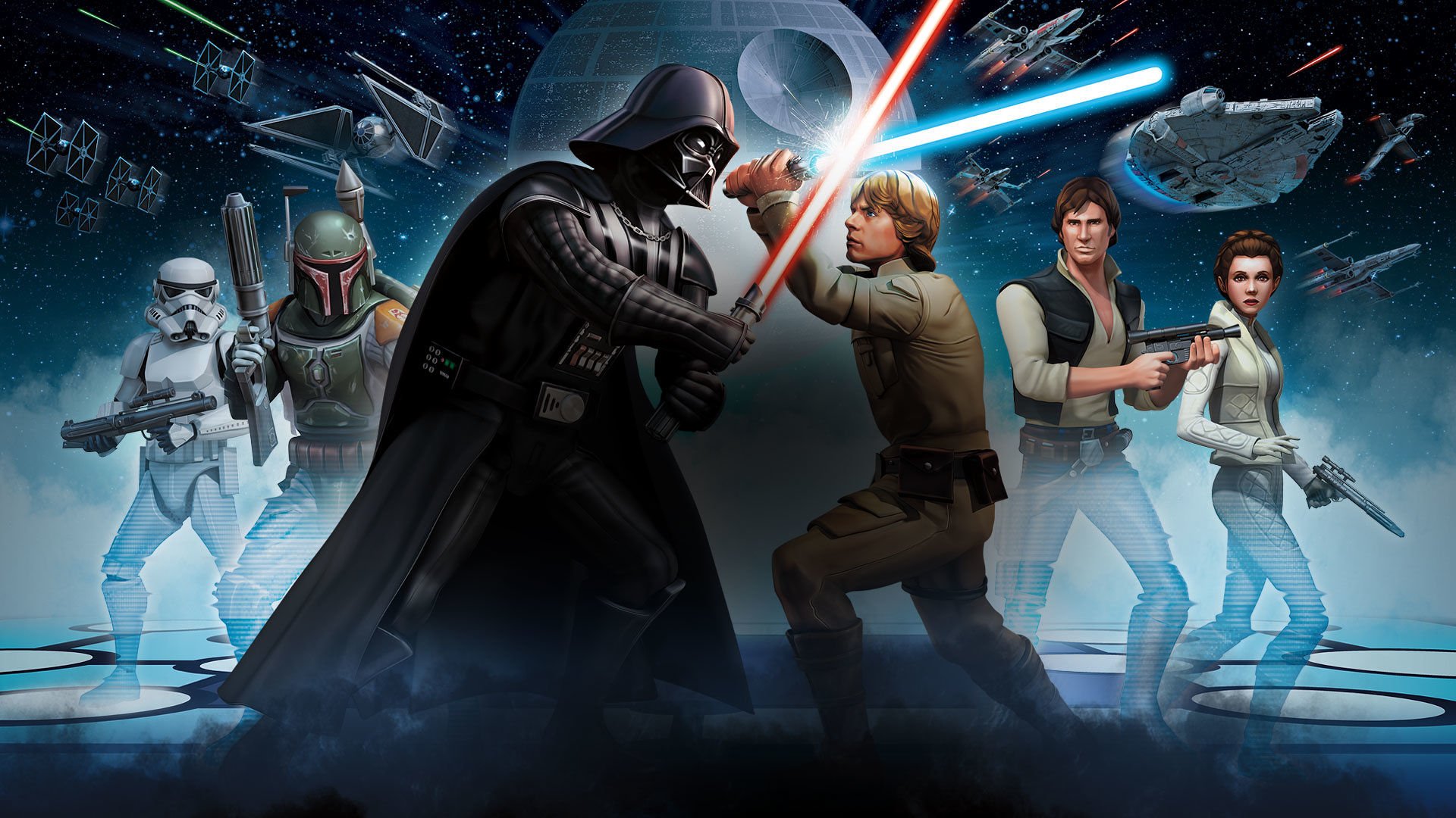 Star Wars Galaxy Of Heroes - HD Wallpaper 
