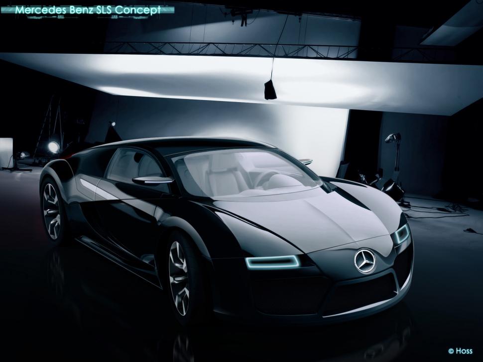 Mercedes Benz Sls Concept Car Mercedes Benz Sls Hd - Mercedes Benz Bugatti Luxury Cars - HD Wallpaper 