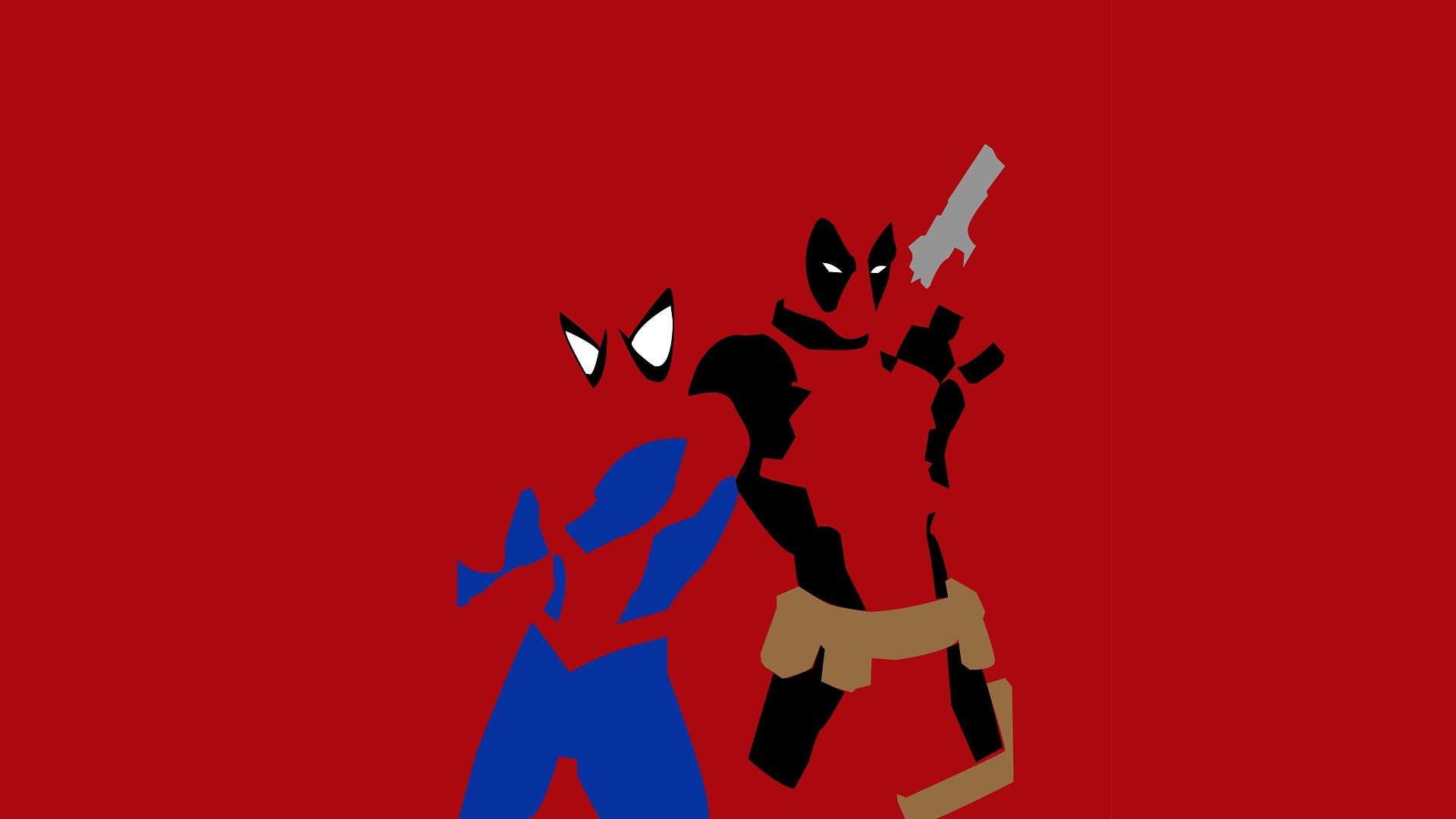 Spider Man Deadpool Wallpapers Hd Free - Deadpool And Spiderman Background - HD Wallpaper 