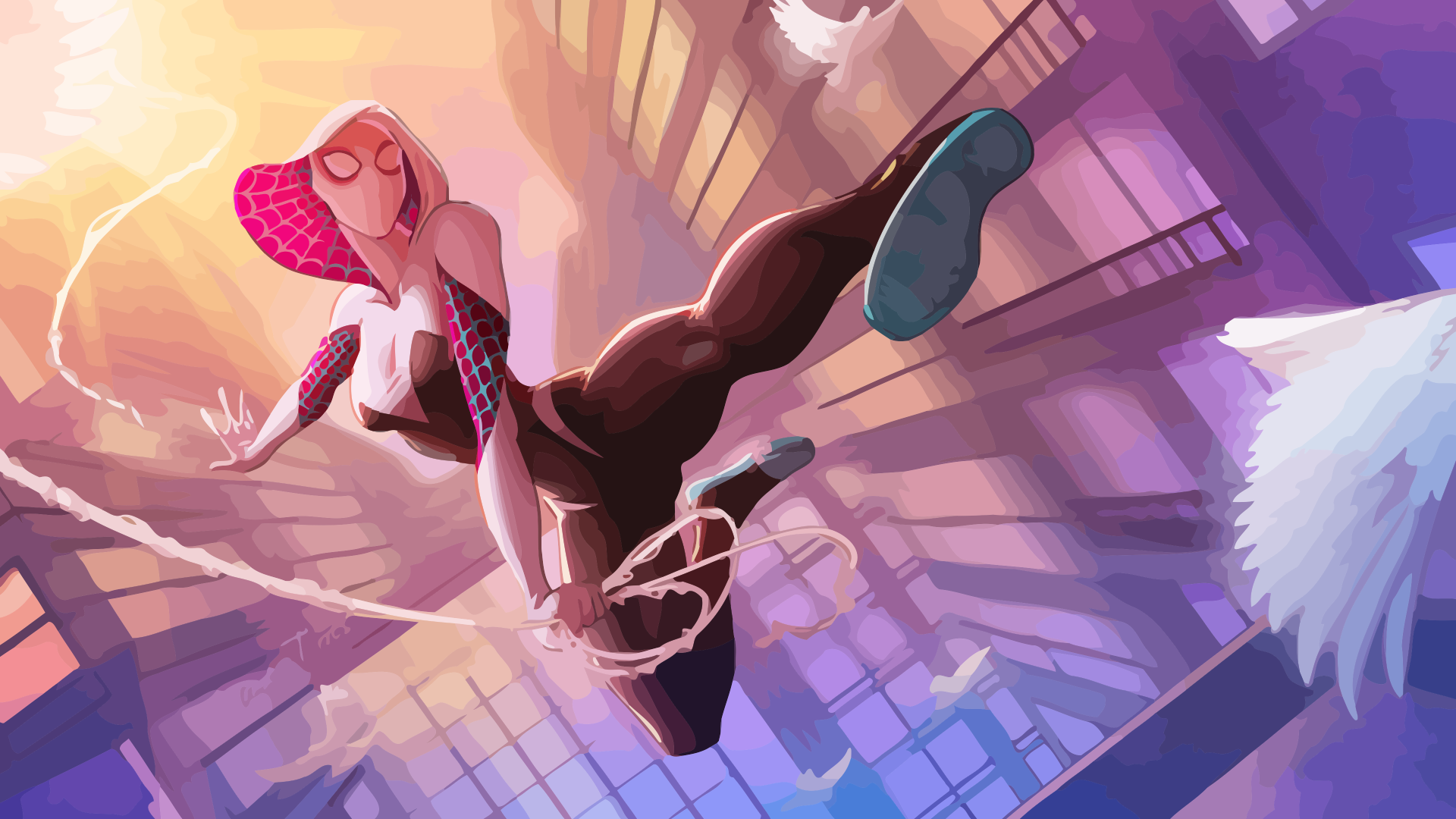 Spider Gwen Wallpaper Hd - HD Wallpaper 