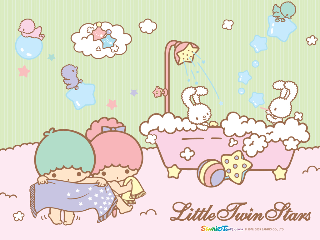 Cute Image - Little Twin Stars - HD Wallpaper 
