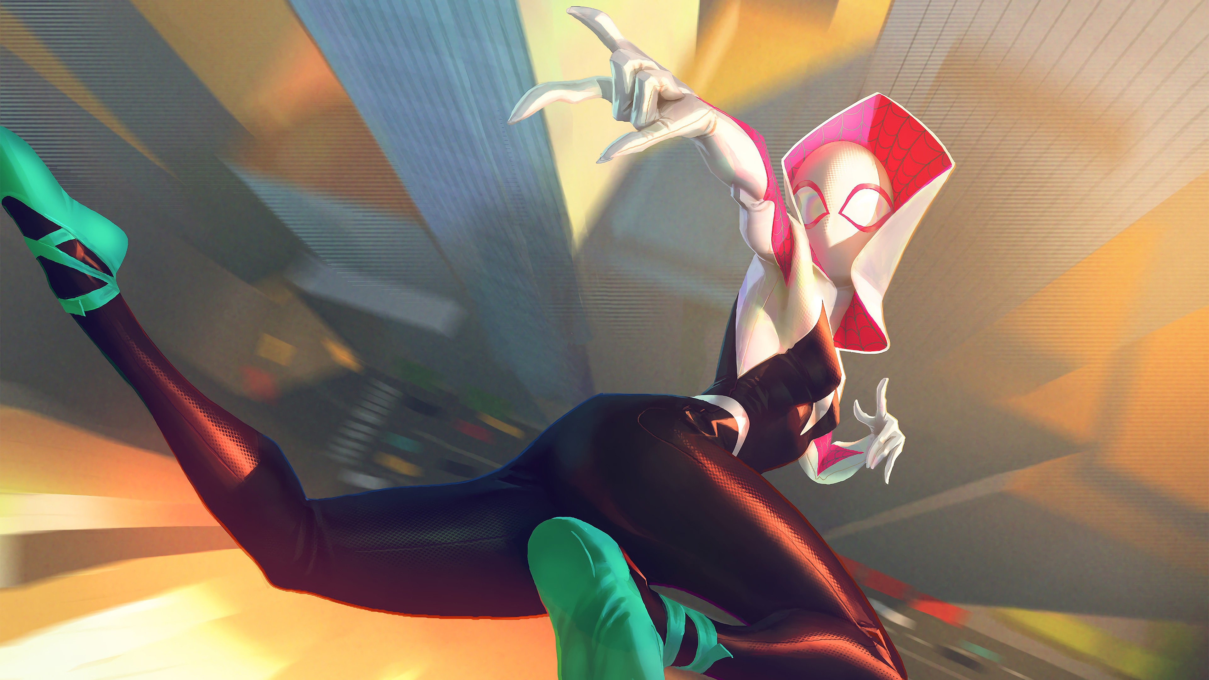 Spider Man Into The Spider Verse Gwen - HD Wallpaper 