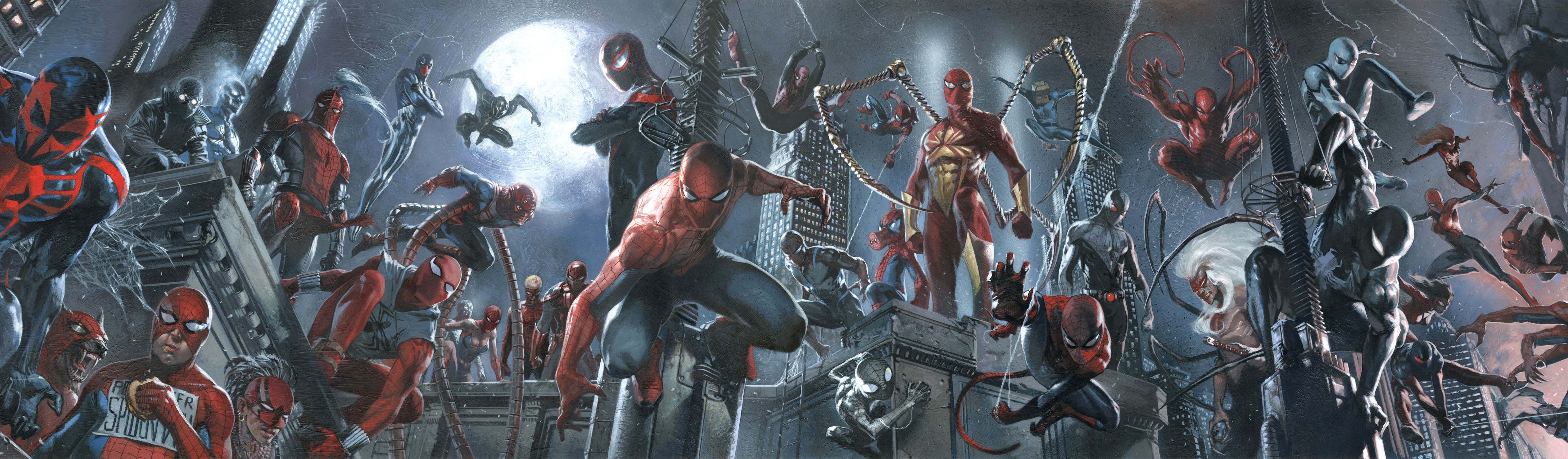 Spider Verse All Spider Man - HD Wallpaper 