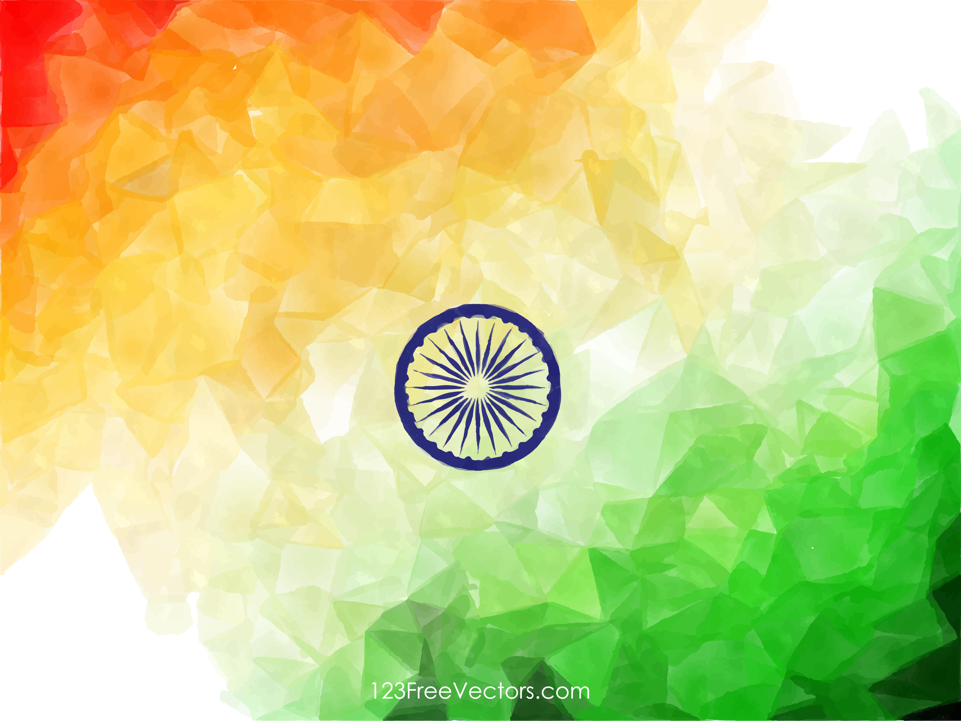 Watercolor Indian Flag Wallpaper - Background Wallpaper India Flag - HD Wallpaper 
