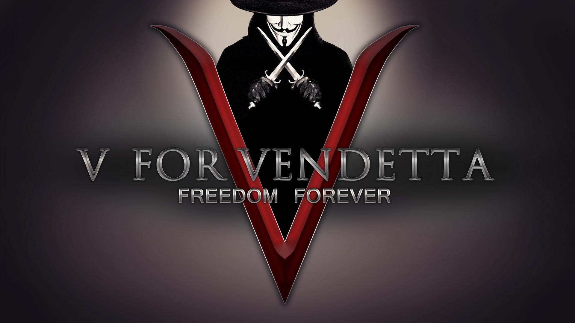 Vendetta Mask Wallpaper - Freedom Forever V For Vendetta - HD Wallpaper 