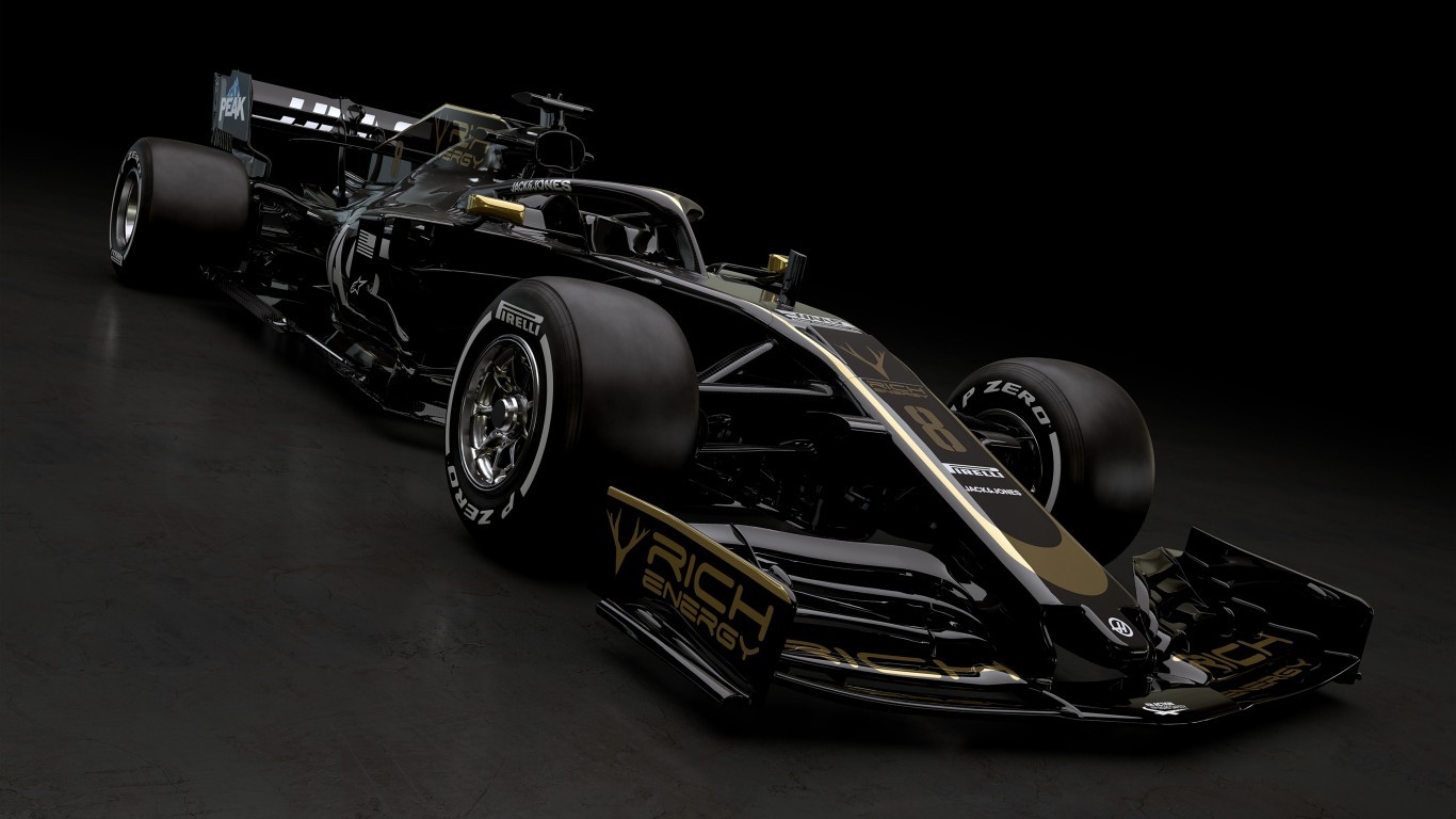 Formula 1, Black, Haas Vf-19, Racing Cars - Haas 2019 - HD Wallpaper 