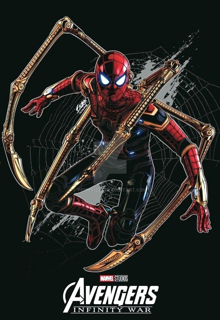 Iron Spider Iron Spider Man Avengers Infinity War Iron - Iron Spider Avengers Infinity War - HD Wallpaper 