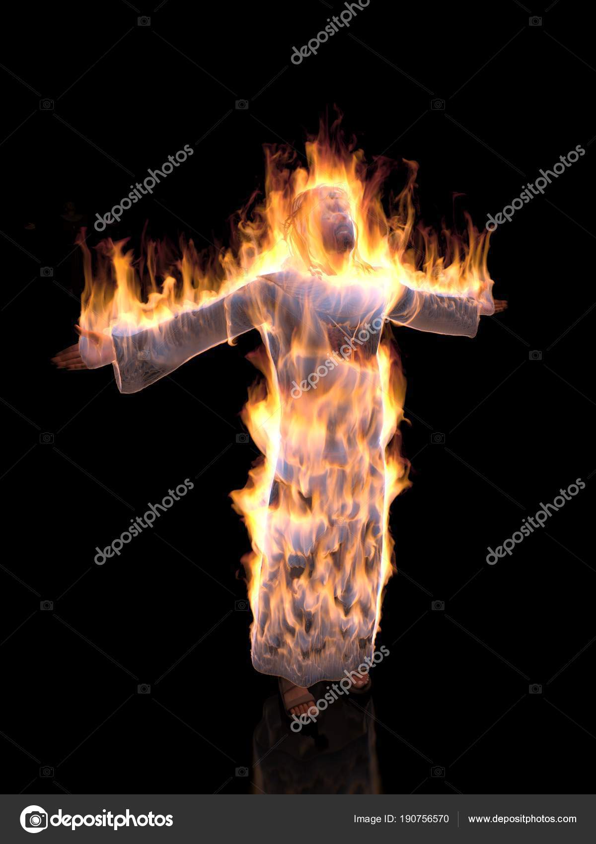 Jesus Christ Fire - HD Wallpaper 