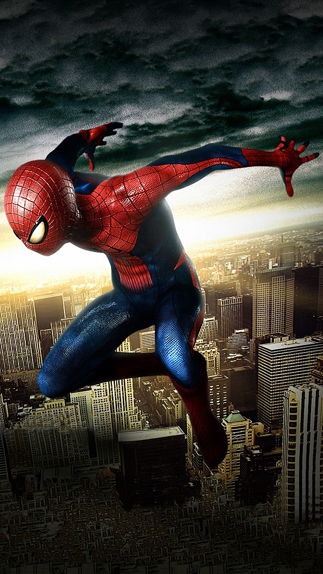 Spiderman Iphone Wallpaper For , 5c, 5s Download-spiderman - Spiderman In The Air - HD Wallpaper 