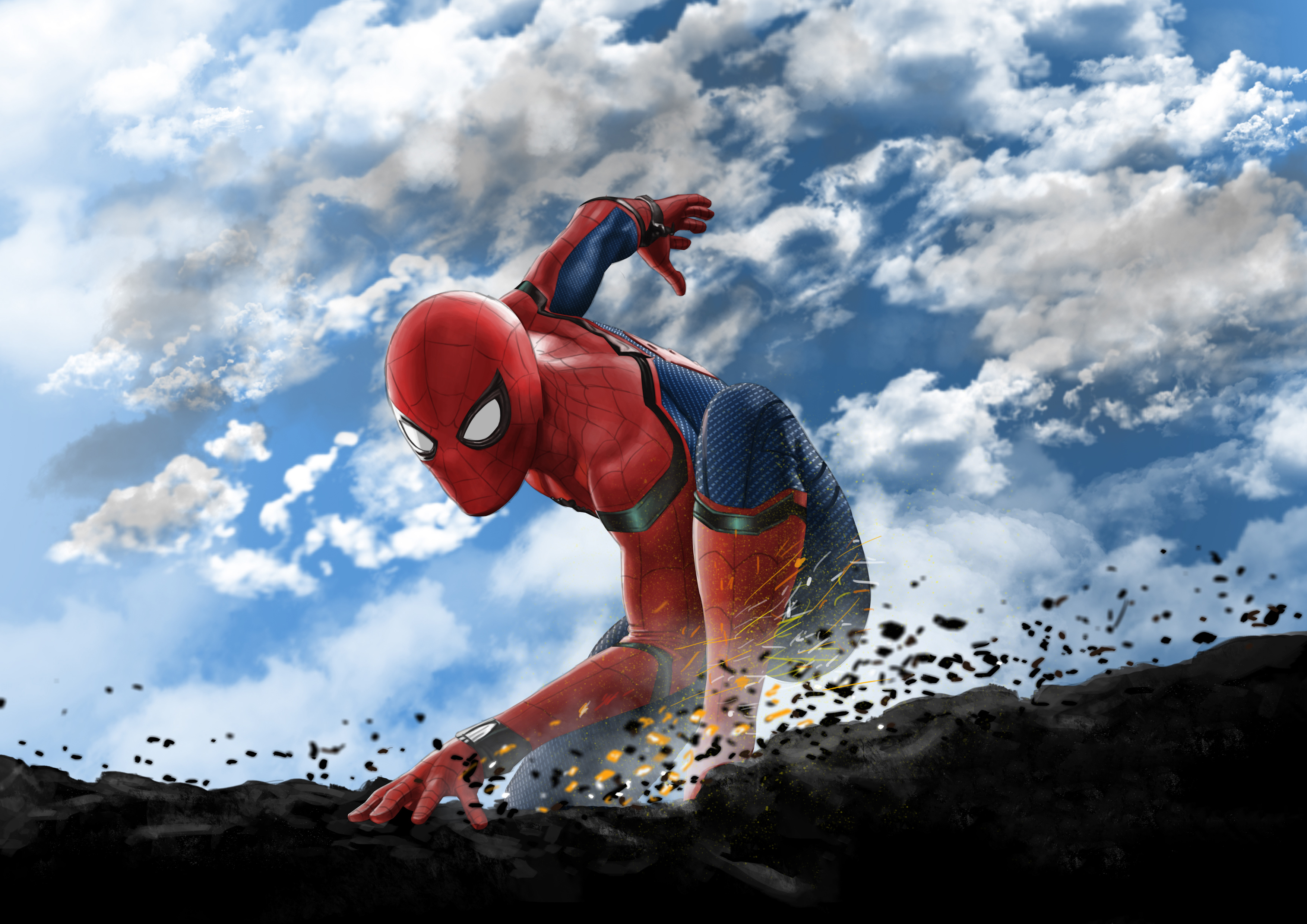 Spiderman Background Hd - HD Wallpaper 