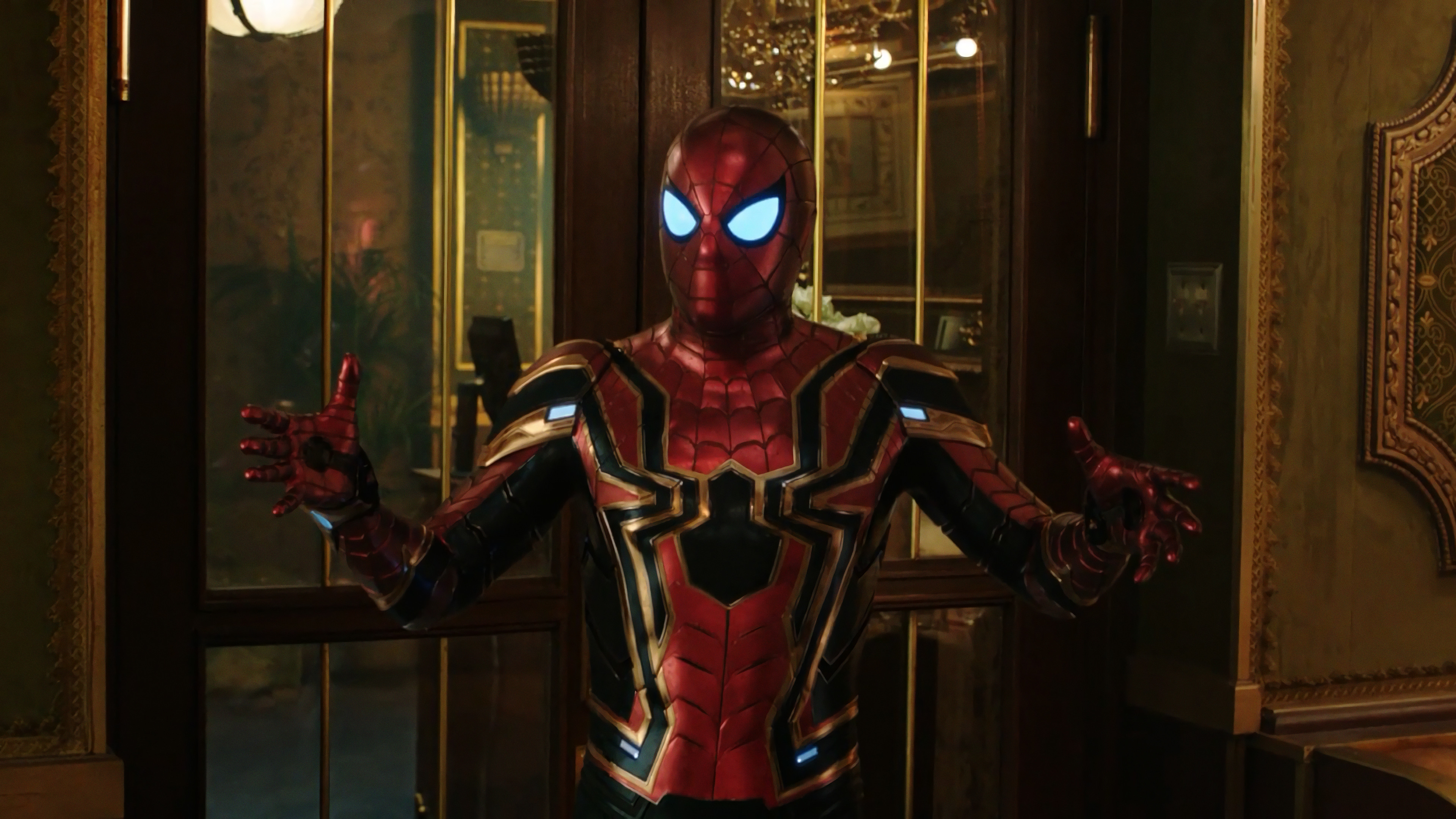 Far From, Iron Spider, 4k, - Spider Man Far From Home New Trailer - HD Wallpaper 