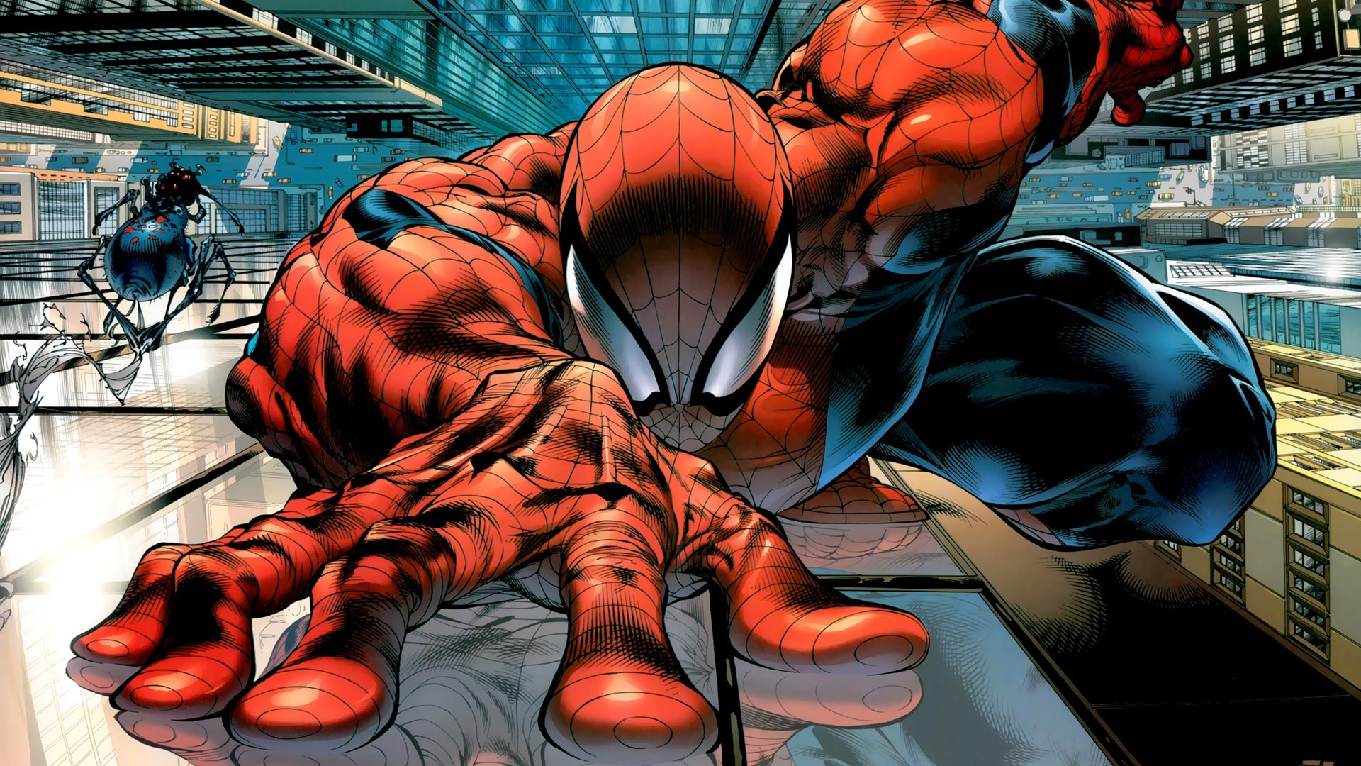 Spider Man, Comic Art, Comics, Superhero, Marvel Comics - Mega Bloks Spiderman Vs Venom - HD Wallpaper 