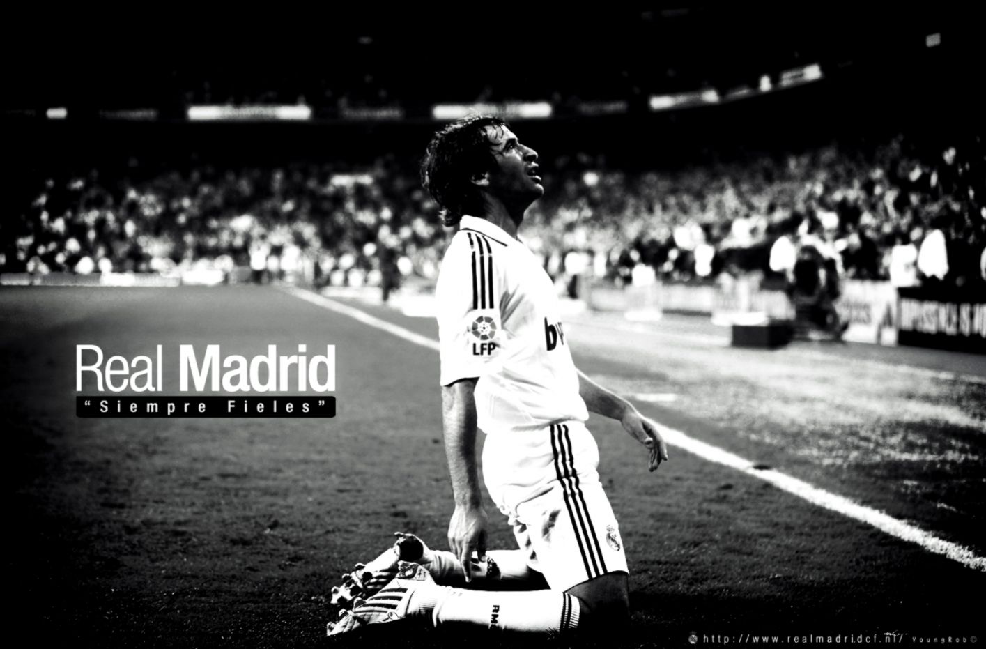 Cr7 Wallpaper - Raul Real Madrid - HD Wallpaper 