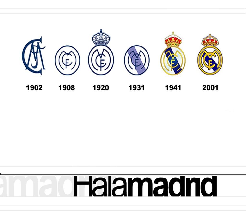 Best, Evolution, And Logos Image - Real Madrid Logo Timeline - HD Wallpaper 