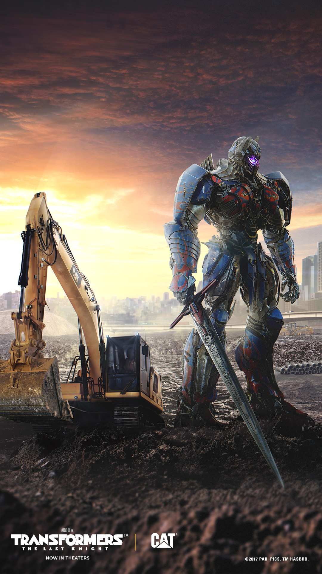 Excavator Mobile 
 Data-src - Transformers The Last Knight Caterpillar - HD Wallpaper 
