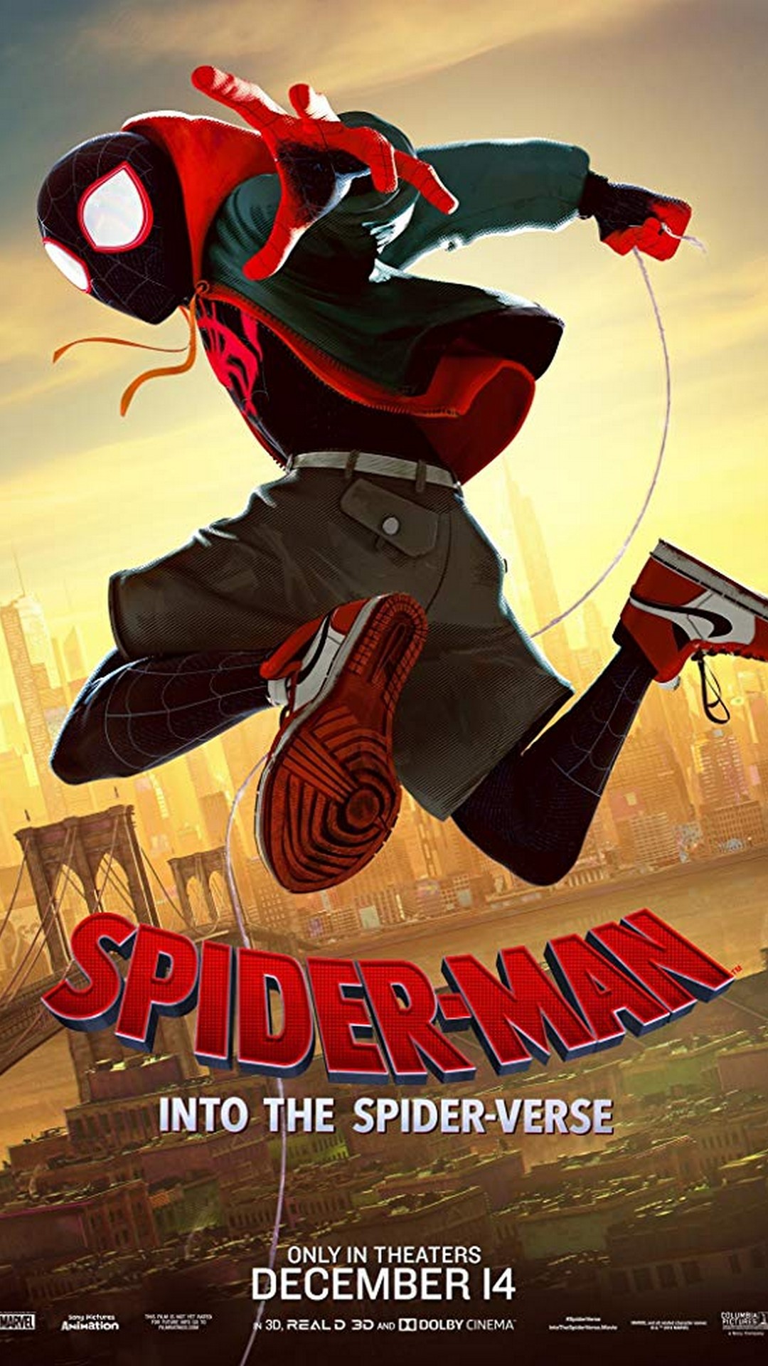 Spider Man Into The Spider Verse Wallpaper Mobile With Spider Man Into The Spider Verse 2018 Movie 1080x1920 Wallpaper Teahub Io