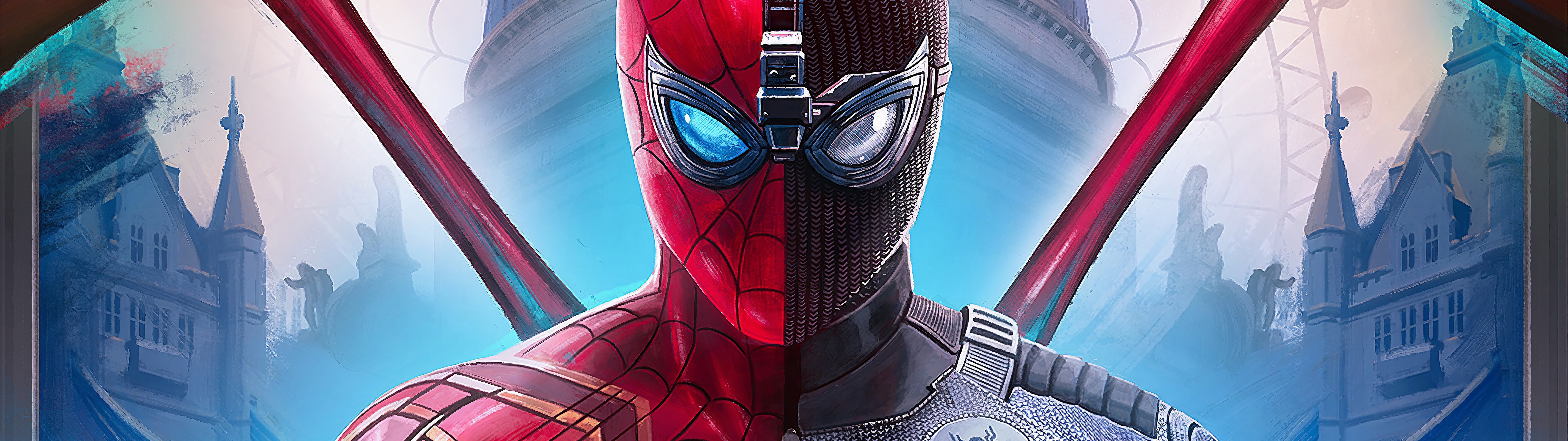 Spider-man Far From Home, Iron Spider, Stealth Suit, - Spider Man Far From Home - HD Wallpaper 