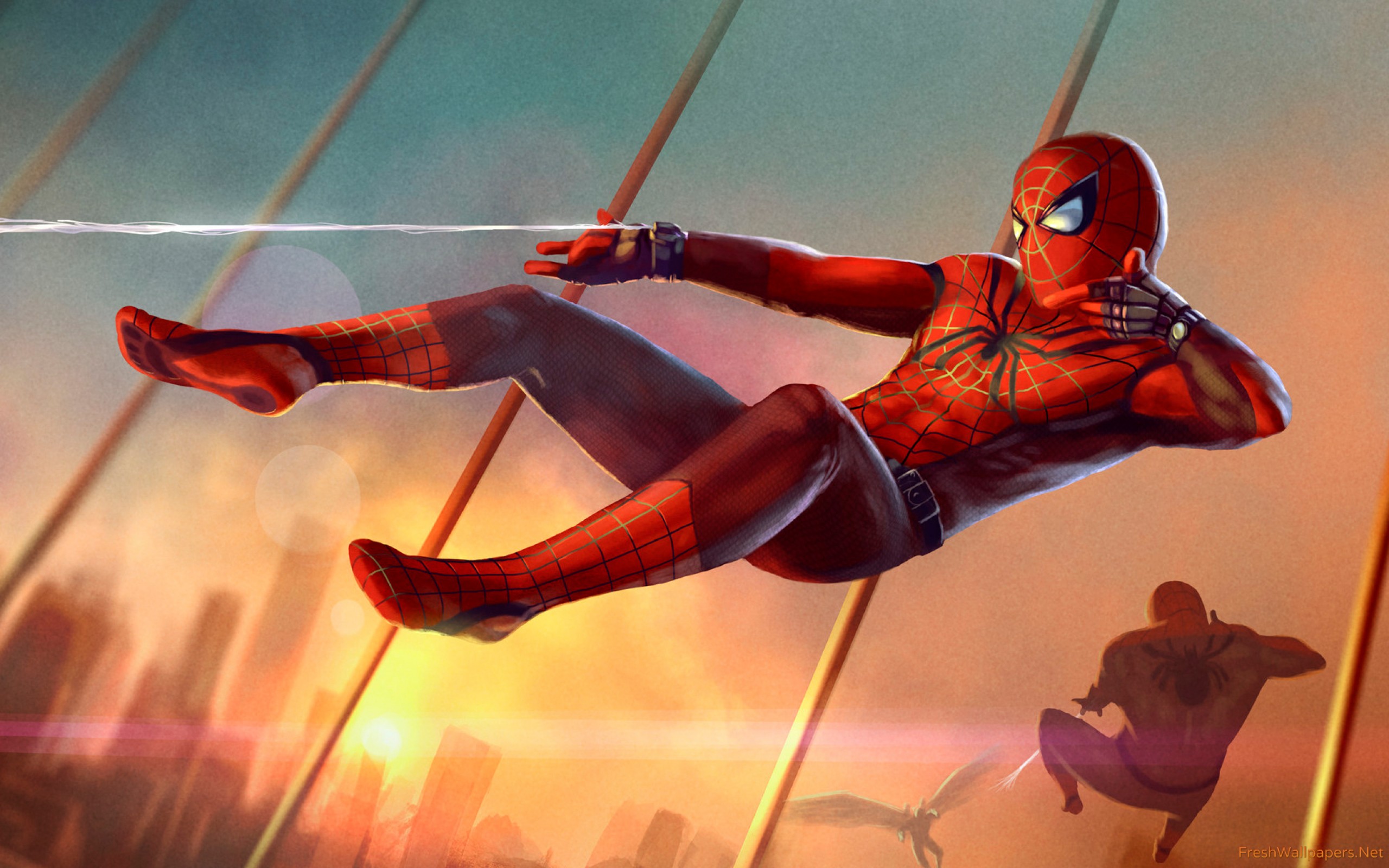 Spider Man Hd Art - HD Wallpaper 