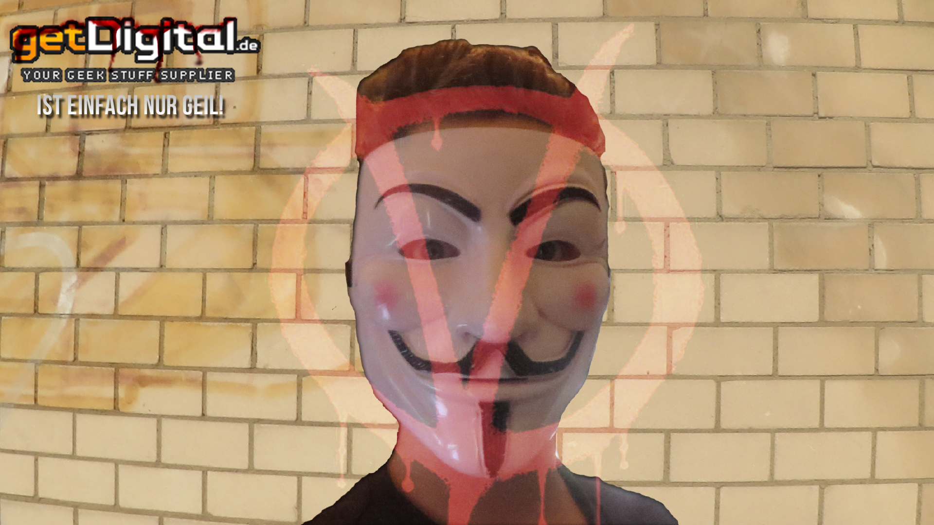 Guy Fawkes V For Vendetta Mask - Girl - HD Wallpaper 