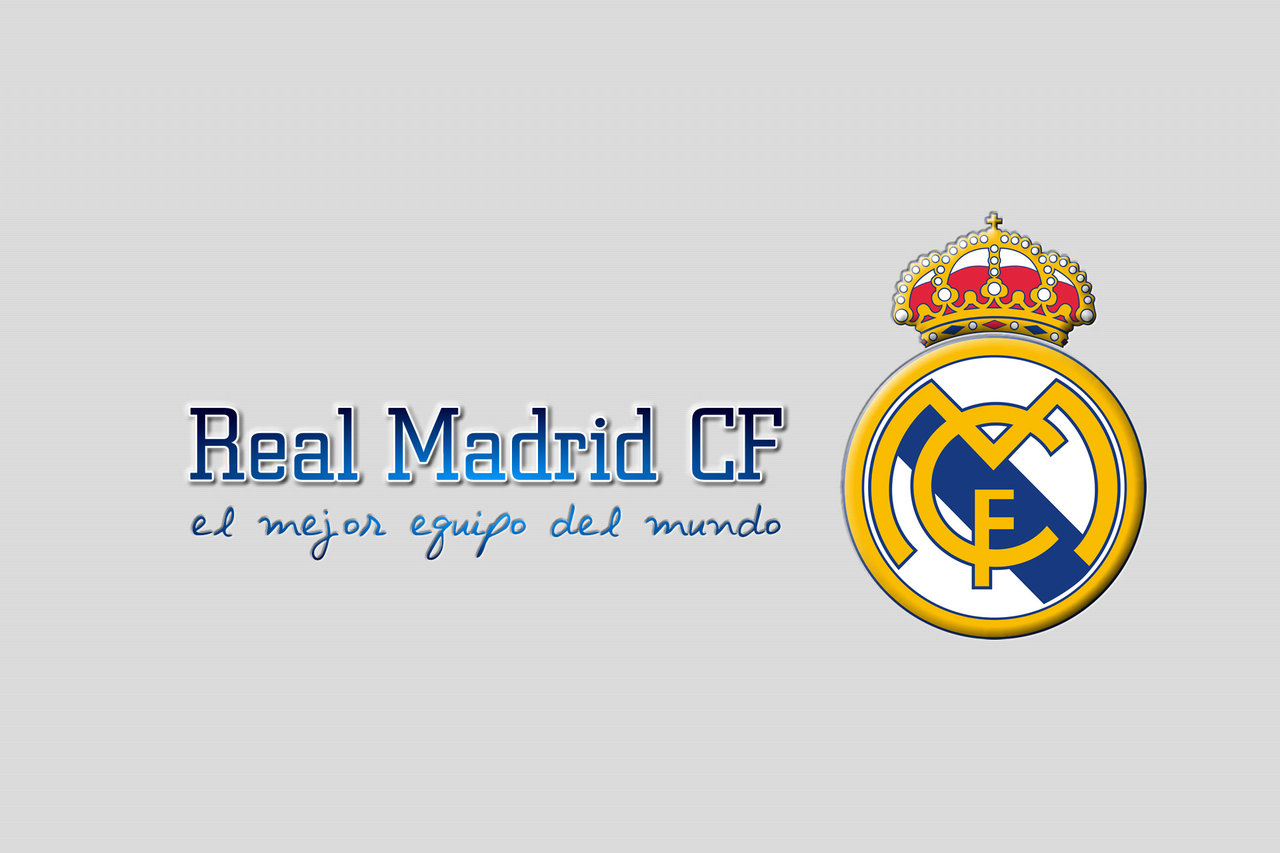 Real Madrid Name Logo - HD Wallpaper 