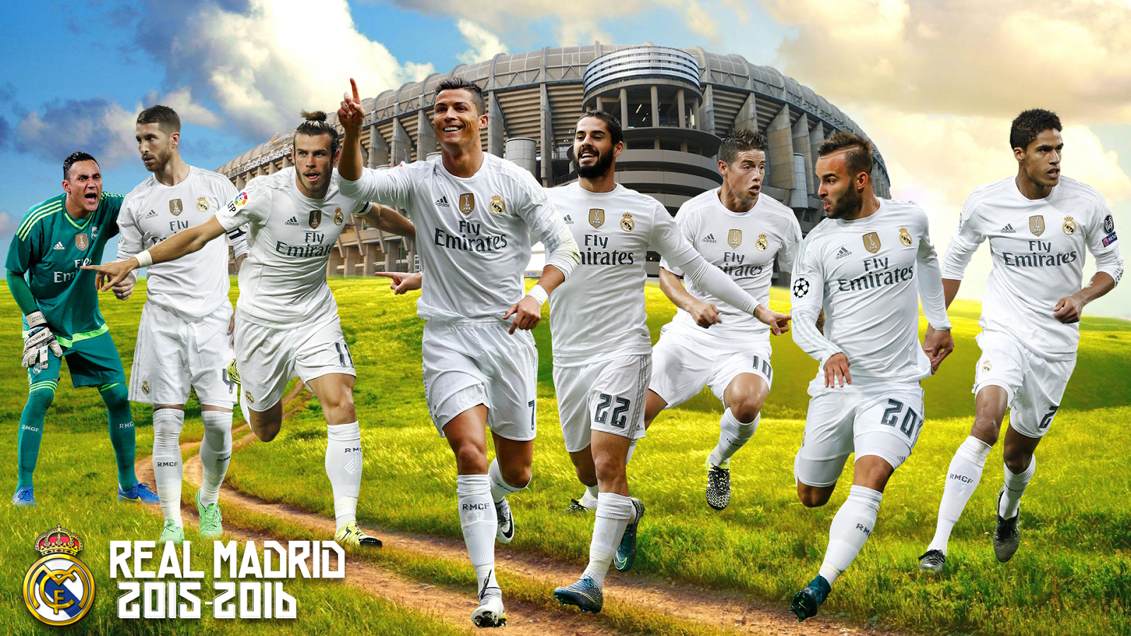 Real Madrid Players Wallpaper - Real Madrid Team Wallpaper 2016 - HD Wallpaper 